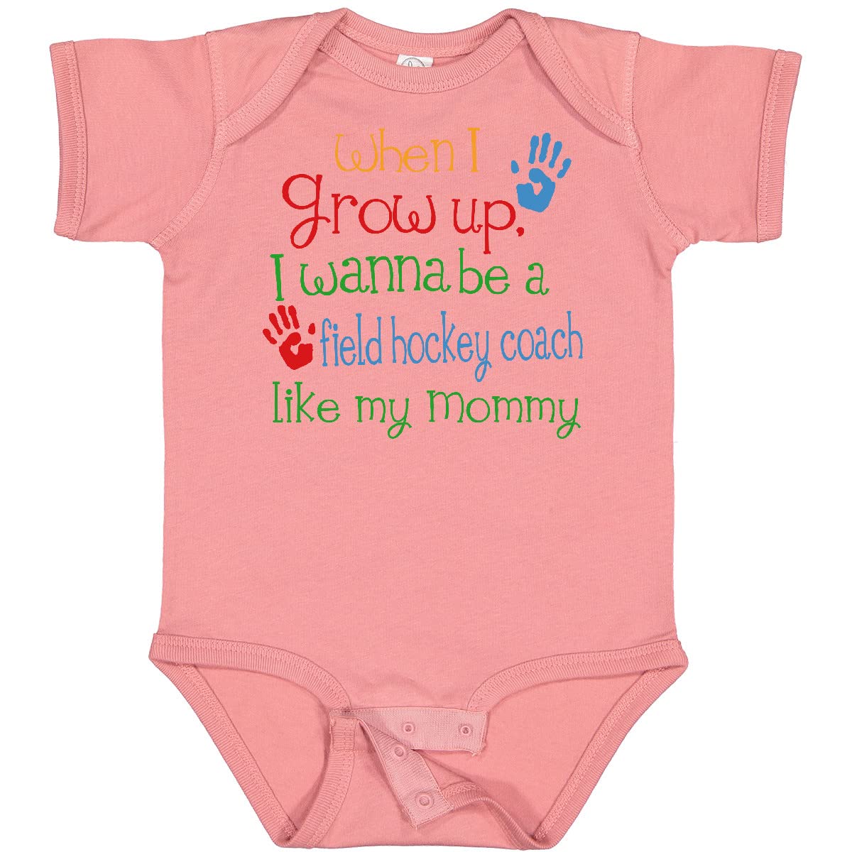 Inktastic Field Hockey Coach Like Mommy Baby Bodysuit - Cute Sports Outfit for Toddlers & Infants - Perfect for Games, Practice & Team Spirit