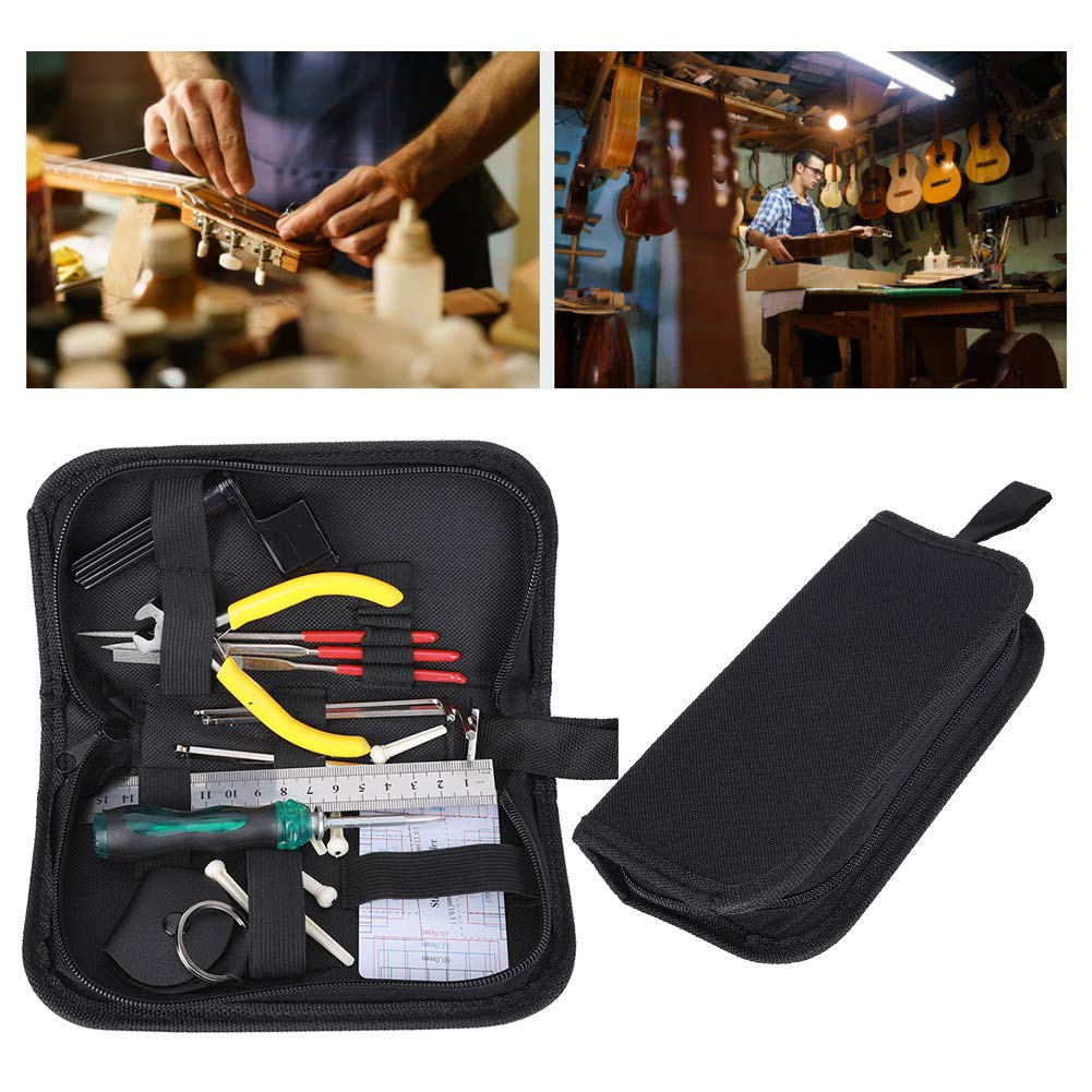 **Professional Guitar Repair Kit - Complete Multi-Function Maintenance Tools with Pliers for Guitar Enthusiasts | Portable & Easy to Store | Perfect for Home, Studio & Travel Use**