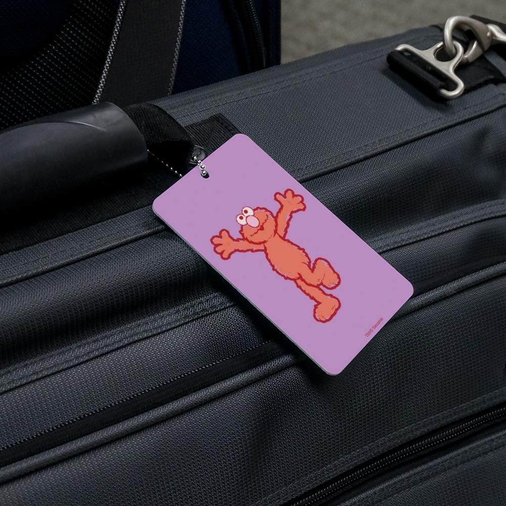Elmo Distressed Luggage Tag - Sesame Street Character Carry-On ID Tag for Kids Suitcases | Perfect for Travel, School Backpacks & Disney Trips