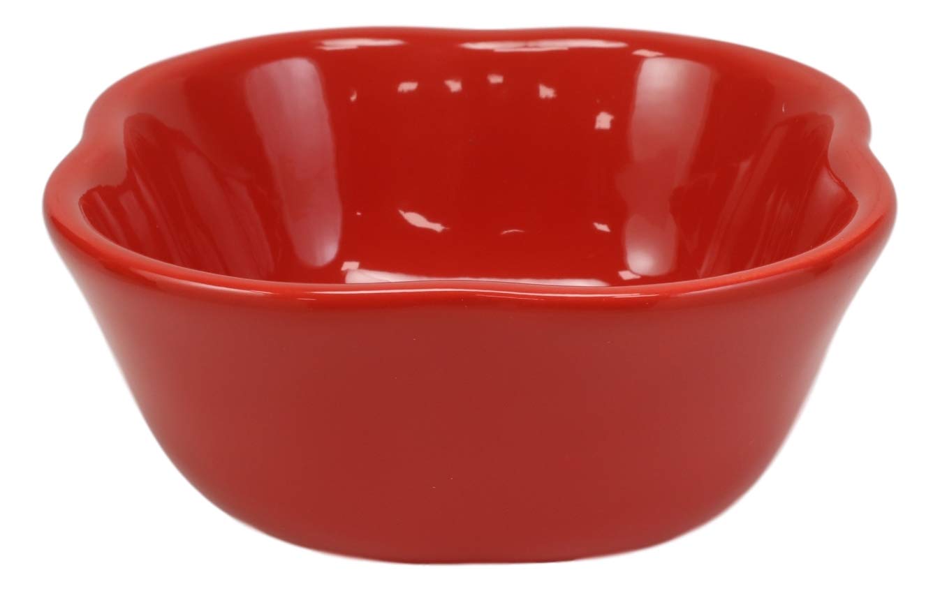 Ebros 12oz Ceramic Red Pepper Bowl - Soup, Salad, Rice Serving Dish for Kitchen & Dining