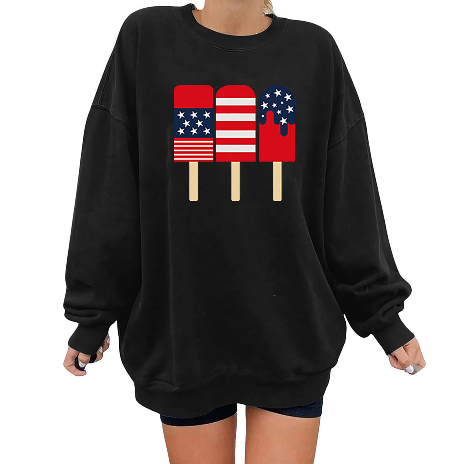 Women's Casual Long Sleeve Tops - Loose Fit Crewneck Pullover Sweatshirts & Blouses for Everyday Wear | Perfect for Work, Outings and Layering