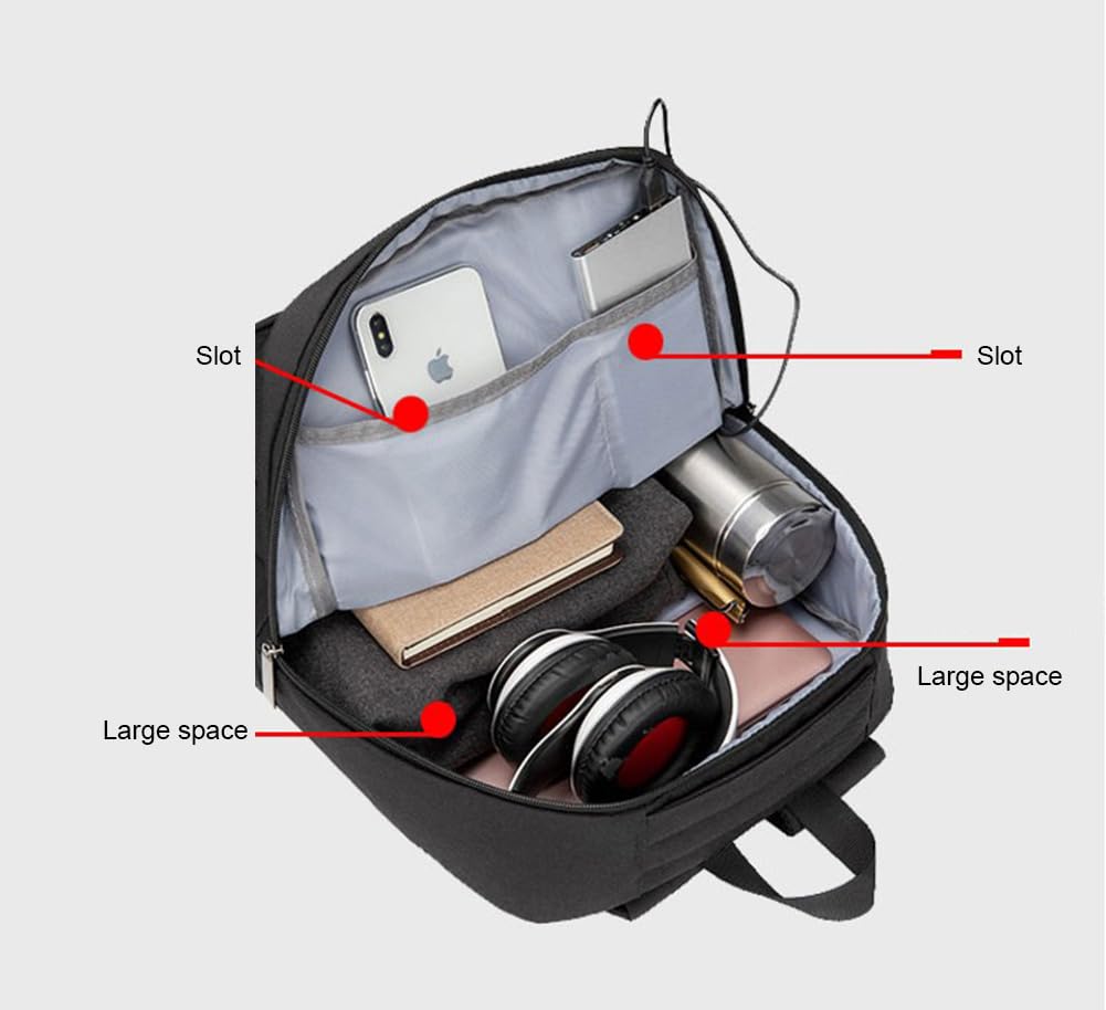 Custom Personalized Backpack for Men & Women - Large Black Durable School Backpack for Teens, College Students & Travel