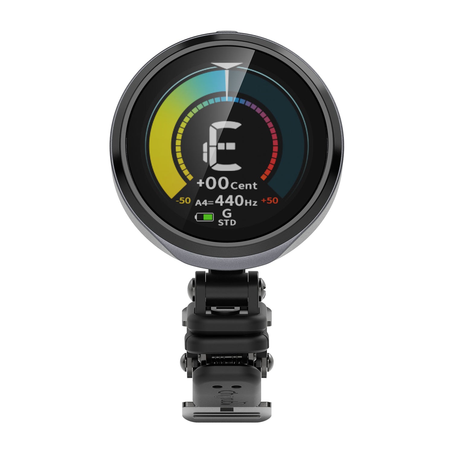 Cherub WST 915Li Rechargeable Guitar Tuner with Custom Display & Stopwatch - Accurate Chromatic Tuner for Acoustic/Electric Guitars, Bass & Violin - Perfect for Live Performances, Studio Recording & Music Practice