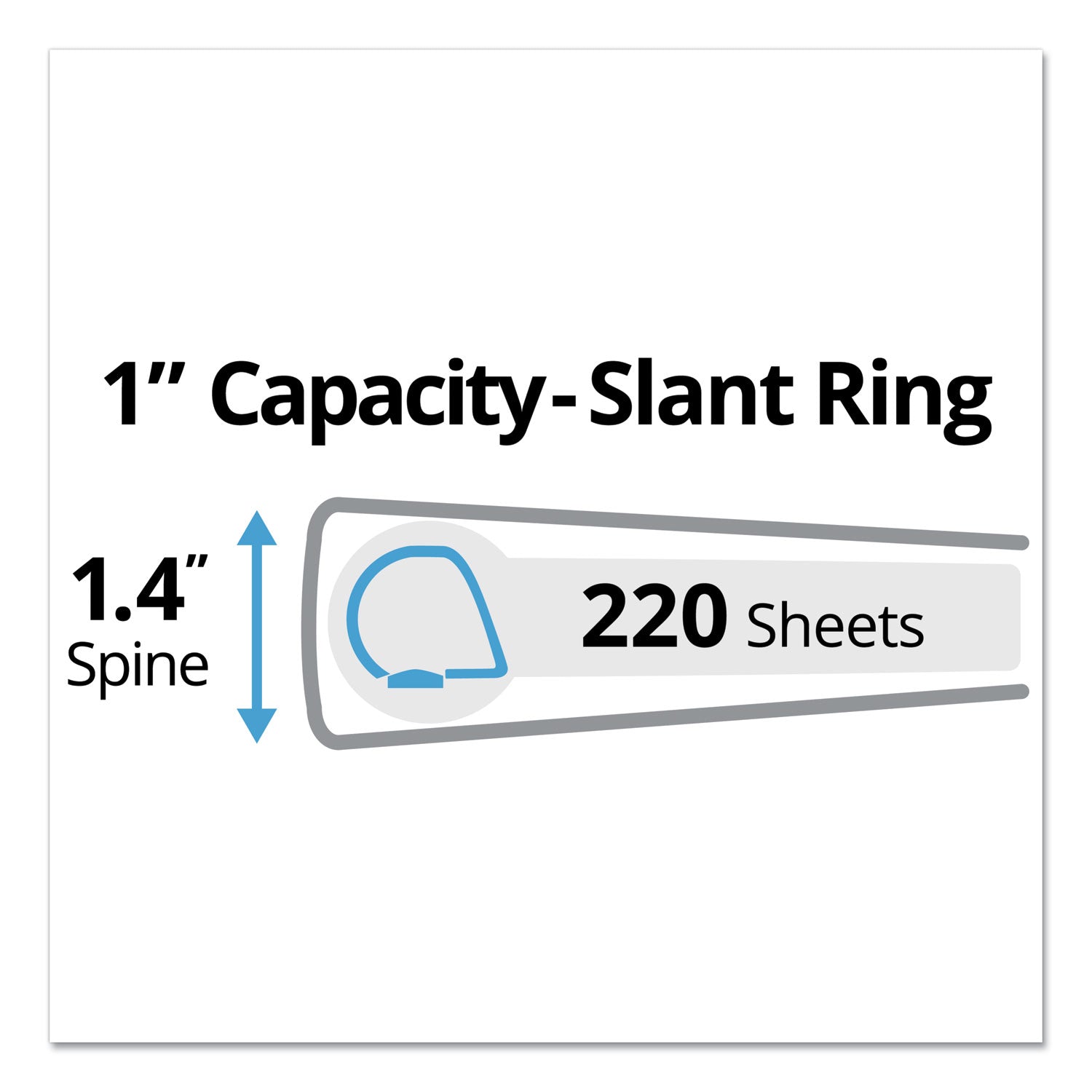Avery® Durable 3-Ring Binder with DuraHinge™ & Slant Rings - 1