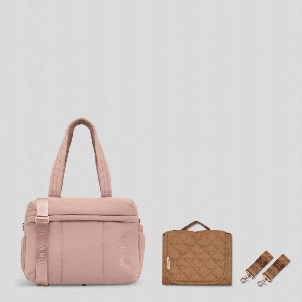 Stylish Everyday Duffel Baby Bag Bundle - Waterproof Diaper Bag with Insulated Bottle Pockets for Moms on the Go | Perfect for Travel, Daycare & Family Outings