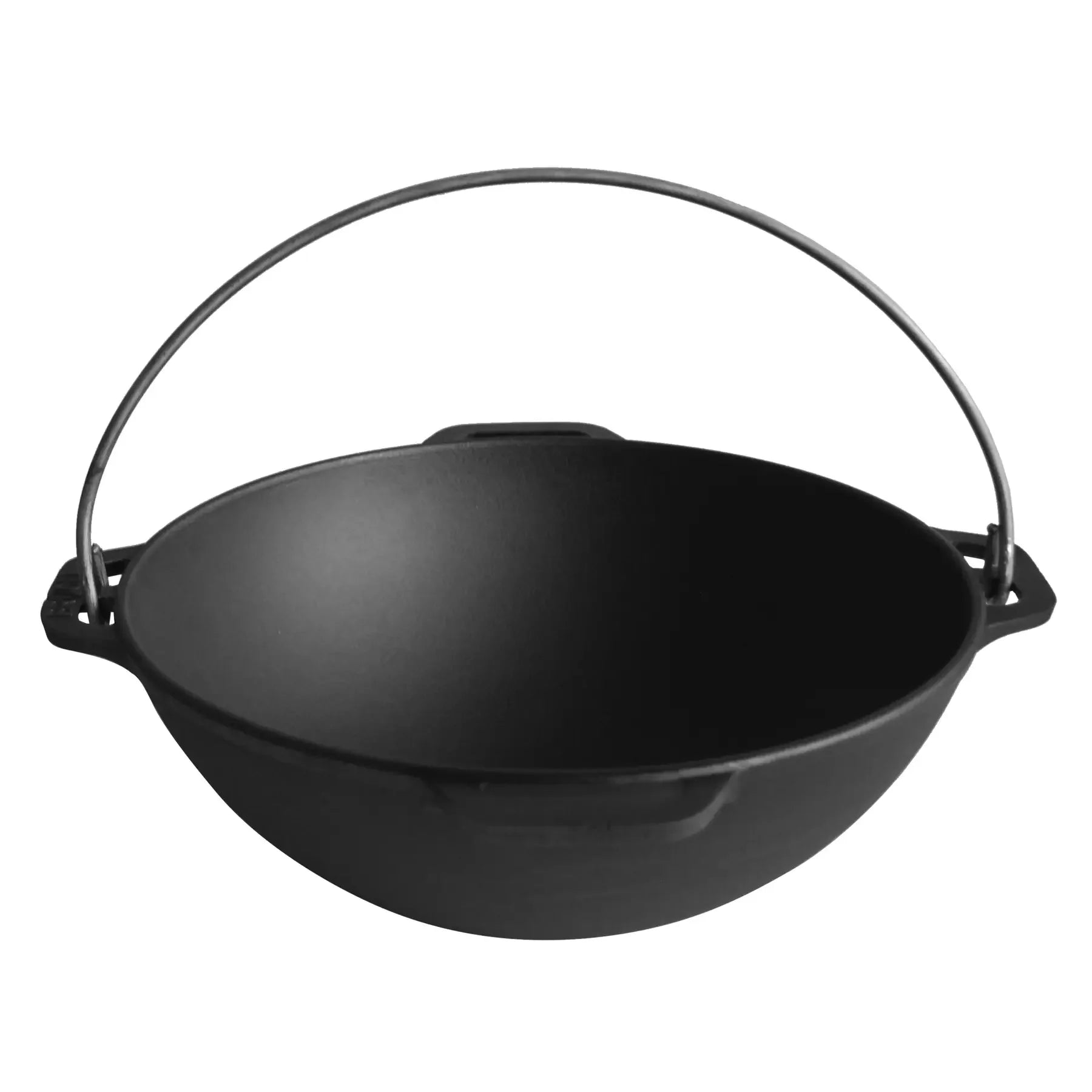 12.68 Quart Combo Cooker Cauldron Asian Kazan with Frying Pan Lid - Dutch Oven for Camping, Outdoor Cooking & Home Kitchen Use