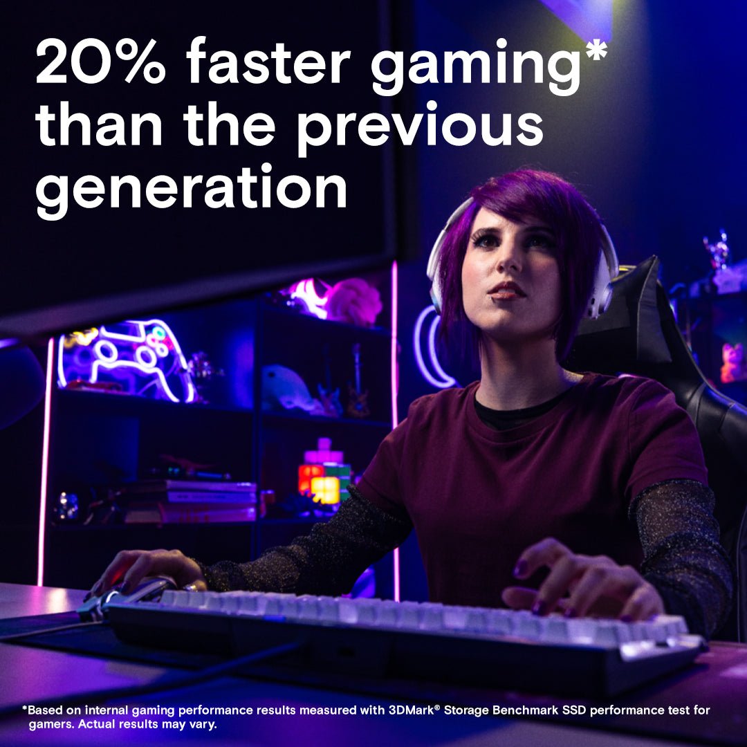 Crucial T700 PCIe Gen5 NVMe M.2 SSD with Heatsink - 1TB/2TB/4TB High-Speed Internal Solid State Drive for Gaming, Video Editing & PC Performance Boost