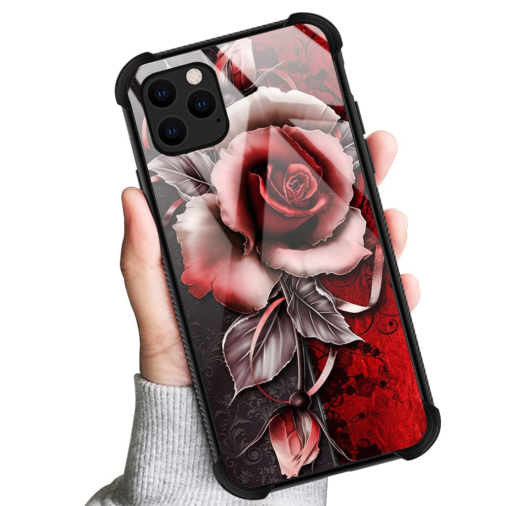 Premium iPhone 13 Pro Max Case with Fantasy Rose Pattern - Trendy Protective Phone Cover for Women | Perfect Gift for Girlfriends, Wives & Daughters | Everyday Use, Work & Travel Accessory