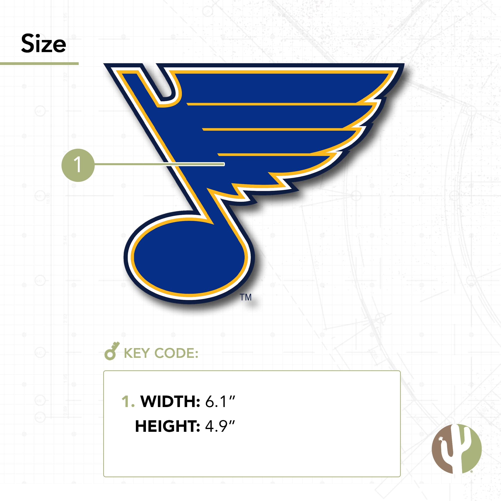 St. Louis Blues NHL Hockey Team Vinyl Decal Sticker - Waterproof Laptop, Car, Water Bottle, Scrapbook Decor - Perfect for Fans & Game Day Accessories