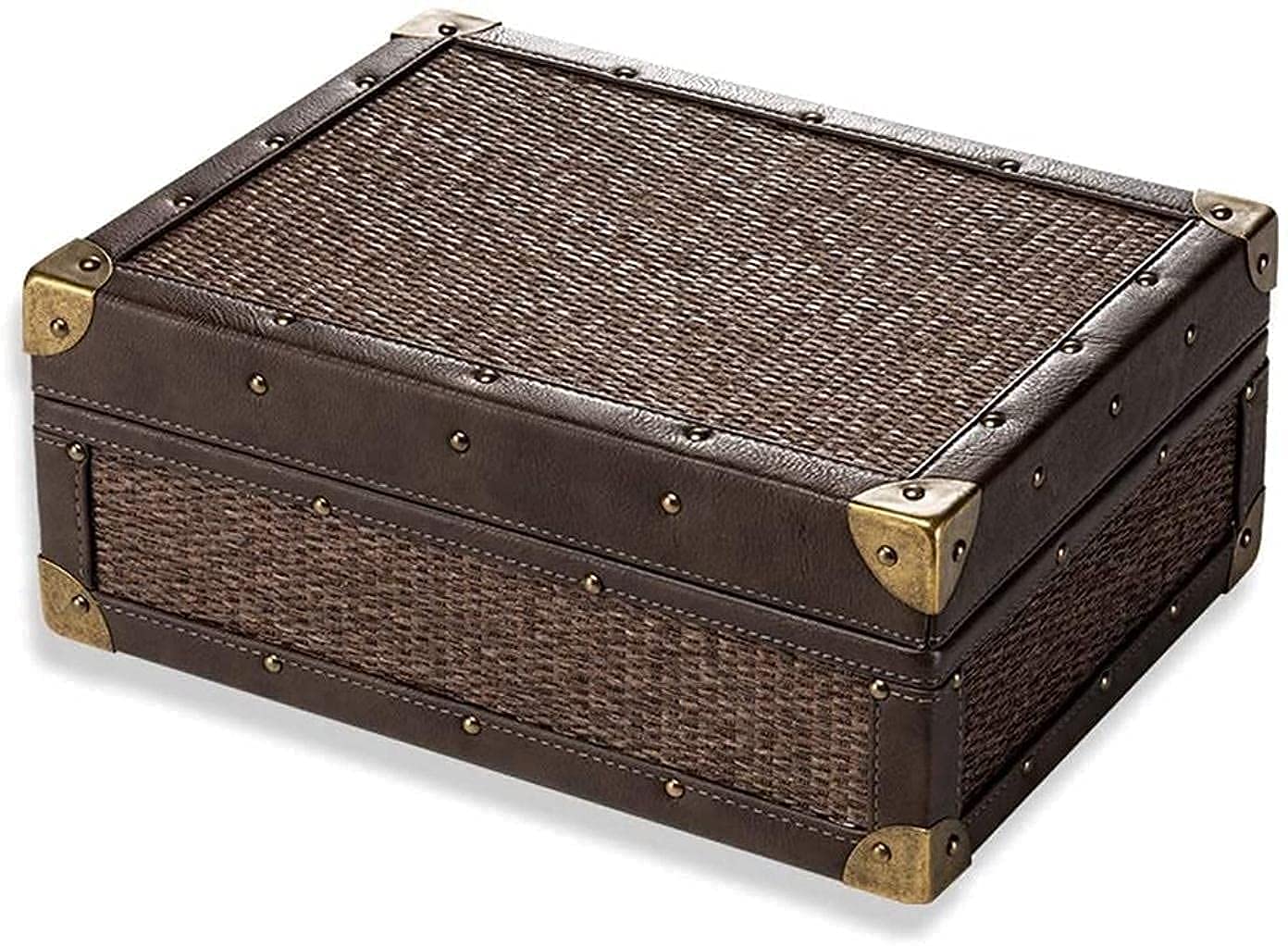 Premium FMOGG Cigar Humidor Box - Large Capacity Portable Cigar Storage Case with Dual Humidifiers | Perfect for Home, Office & Travel Use