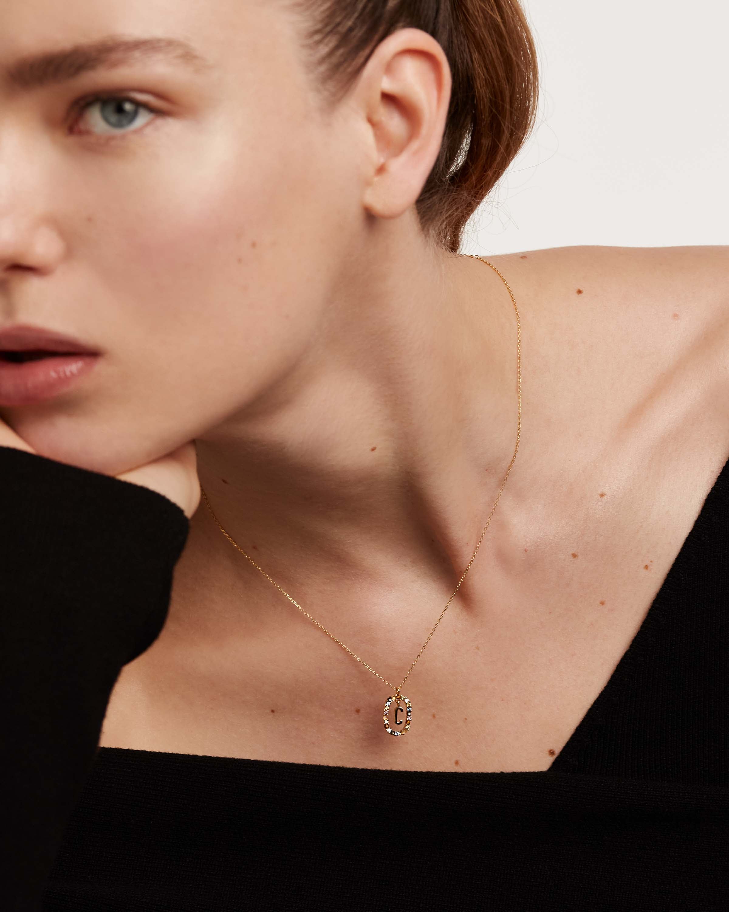 Letter C Necklace for Women - Personalized Initial Necklace, Sterling Silver or Gold Plated, Dainty Alphabet Pendant Jewelry - Perfect Gift for Mom, Wife, Daughter, Birthday, Anniversary, Valentine's Day