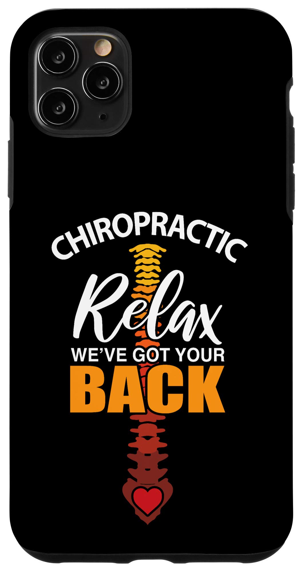 iPhone 11 Pro Max Case - Spine Doctor Chiropractor Therapist Gift with Adjustable Humor - Perfect for Chiropractic Appointments & Medical Professionals