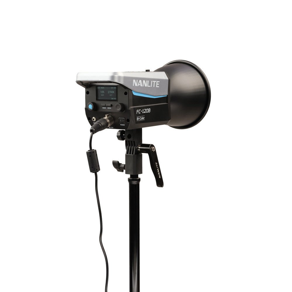 Nanlite FC 120B Bi-Color LED Spotlight - Professional Studio Lighting for Photography & Videography - Perfect for YouTube, Film Sets, and Live Streaming