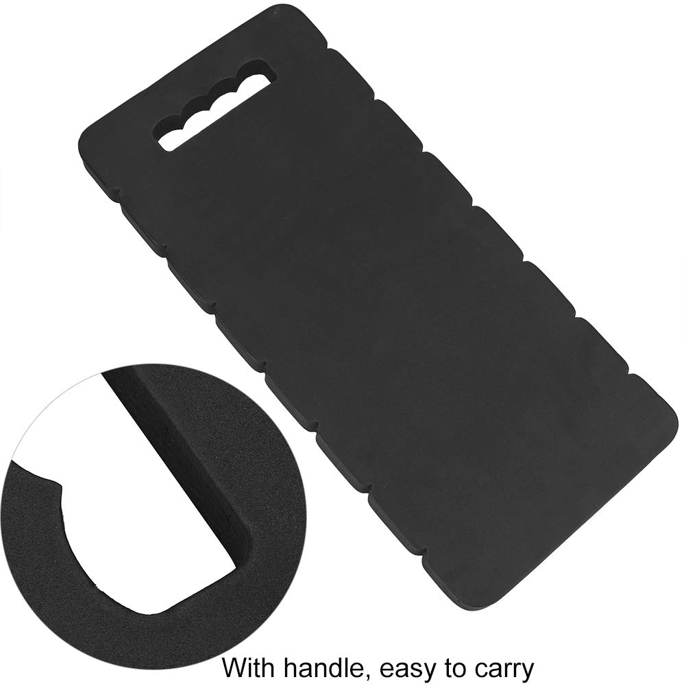 **Heavy Duty EVA Waterproof Garden Knee Pads with Handle - Comfortable Kneeling Pads for Gardening, Landscaping, Floor Work & Outdoor Activities (Black)**