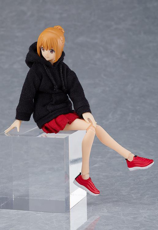 Figma #478 Emily Hoodie Outfit Female Action Figure - Collectible Anime Figure for Display, Photography & Cosplay Inspiration