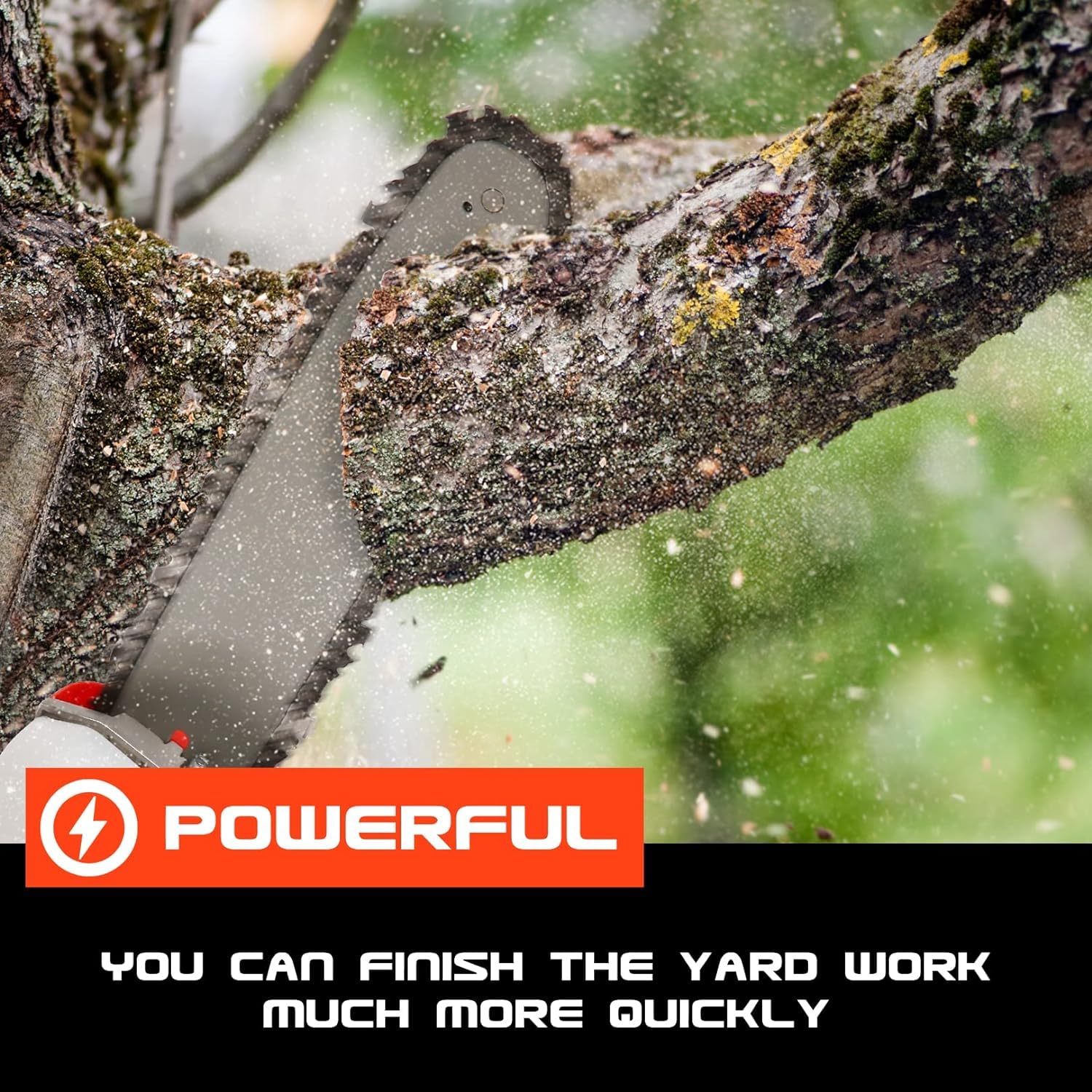 Homdox 58CC Gas Pole Saw - 16ft Extendable for Tree Trimming & Branch Cutting (Outdoor Use)