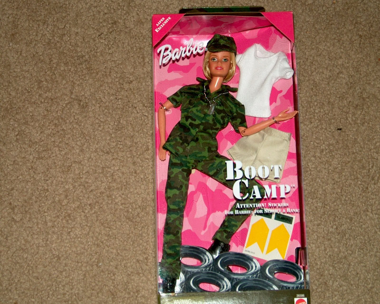 Mattel Boot Camp Barbie #26586 (1999 Edition) - Vintage Collectible Military Training Doll for Barbie Enthusiasts | Perfect for Display, Play, and 90s Nostalgia Collections