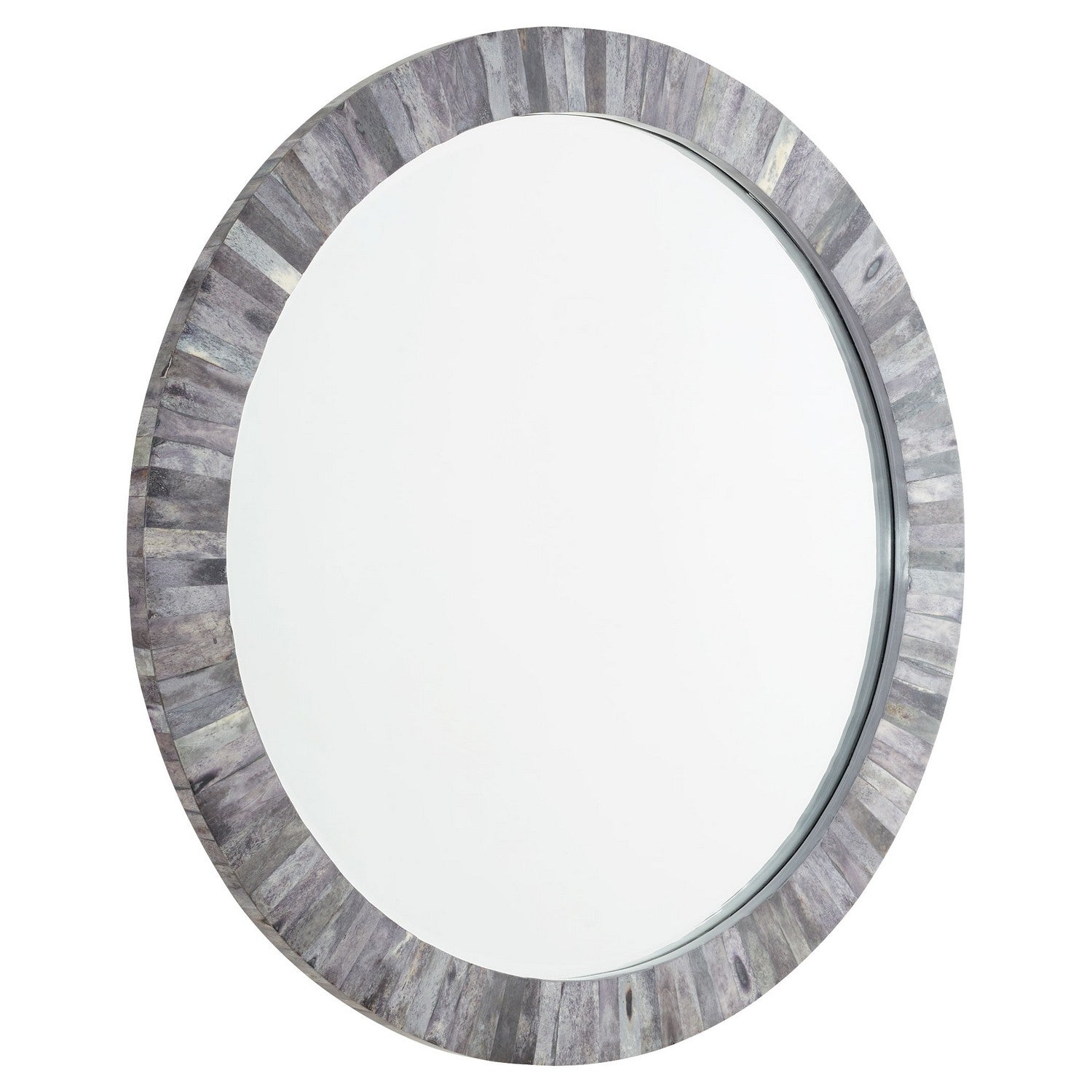Cyan Design 11443 Nautilus Mirror in Grey - Coastal & Nautical Decor for Bathroom, Living Room, or Bedroom Wall