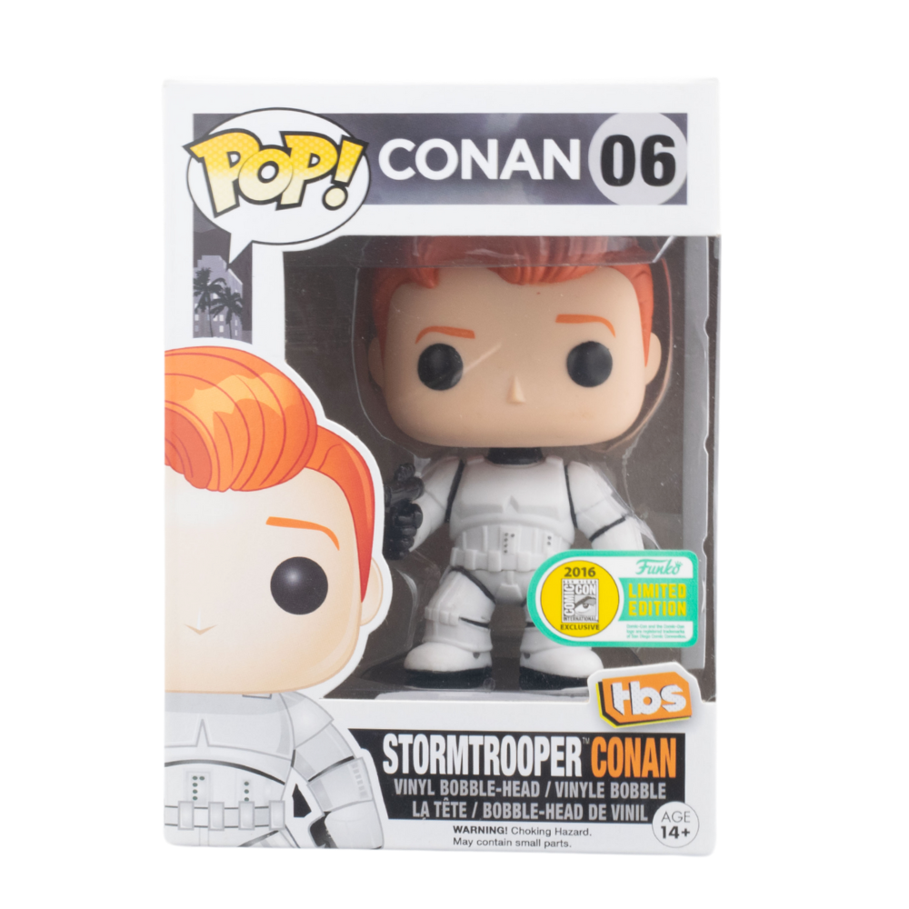 Funko Pop! Star Wars Stormtrooper Conan (Team Coco / The Black Series) SDCC 2016 Exclusive Collectible Figure - Perfect for Star Wars Fans and Comic-Con Collectors
