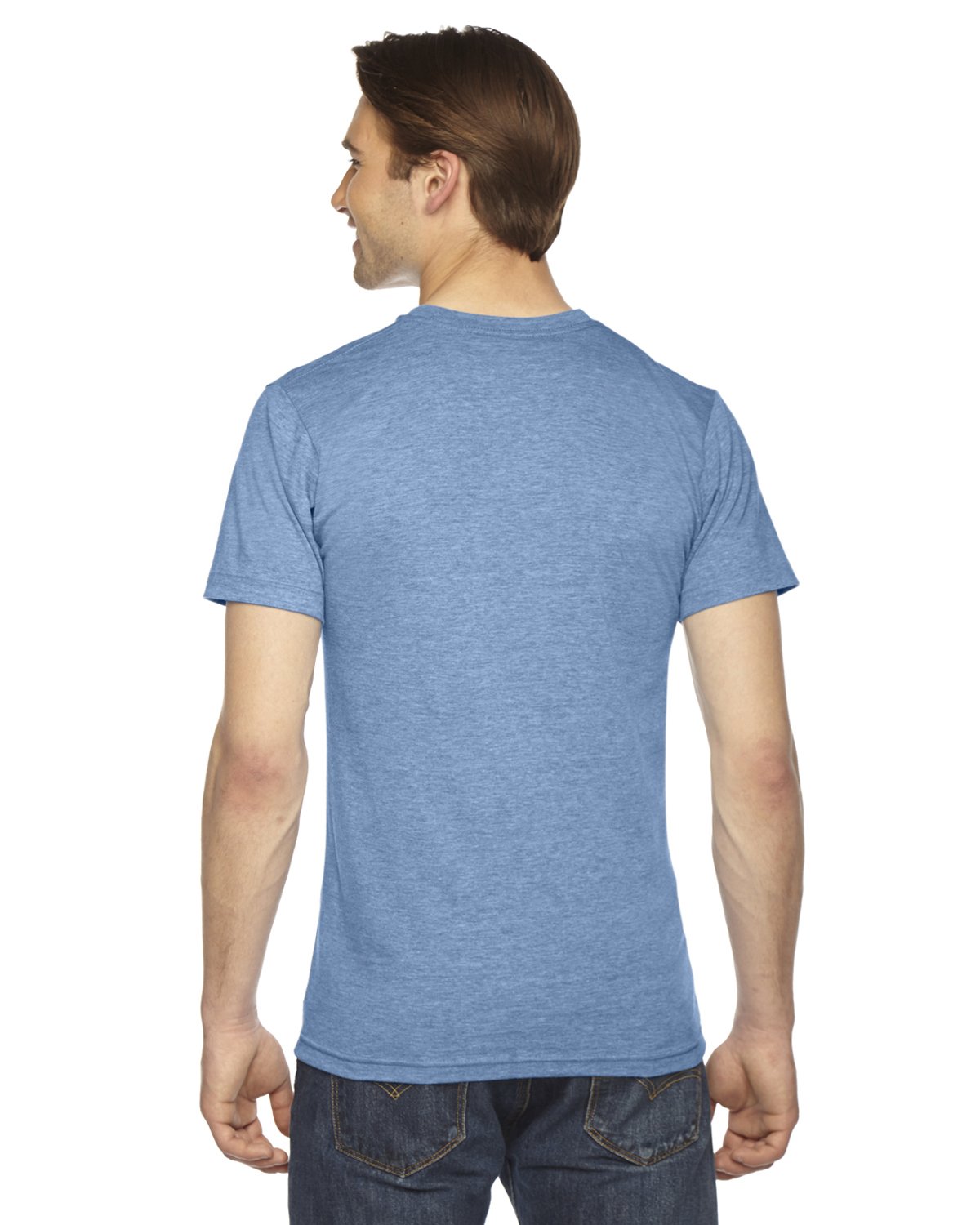 American Apparel Men's Tri-Blend Short Sleeve Track Shirt - Soft Cotton Blend Tee for Casual Wear, Gym & Running | Comfortable Athletic Shirt for Men