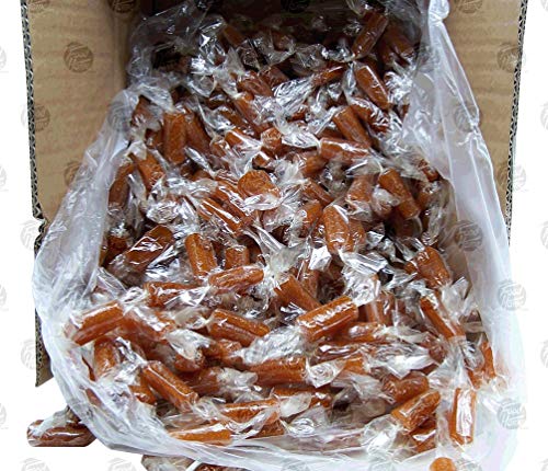 Premium Mohamel El Halabi Apricot Paste Candy Rolls - Individually Wrapped Bulk Box (13.2 lbs) - Perfect for Parties, Gifts & Middle Eastern Dessert Platters