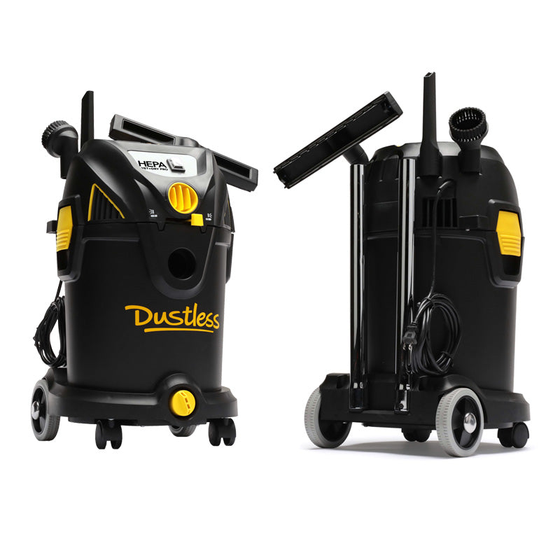 Upgraded Dustless HEPA Wet/Dry Vacuum Cleaner Pro with Accessories Kit - Powerful Suction for Home Cleaning, Workshop, and Car Detailing