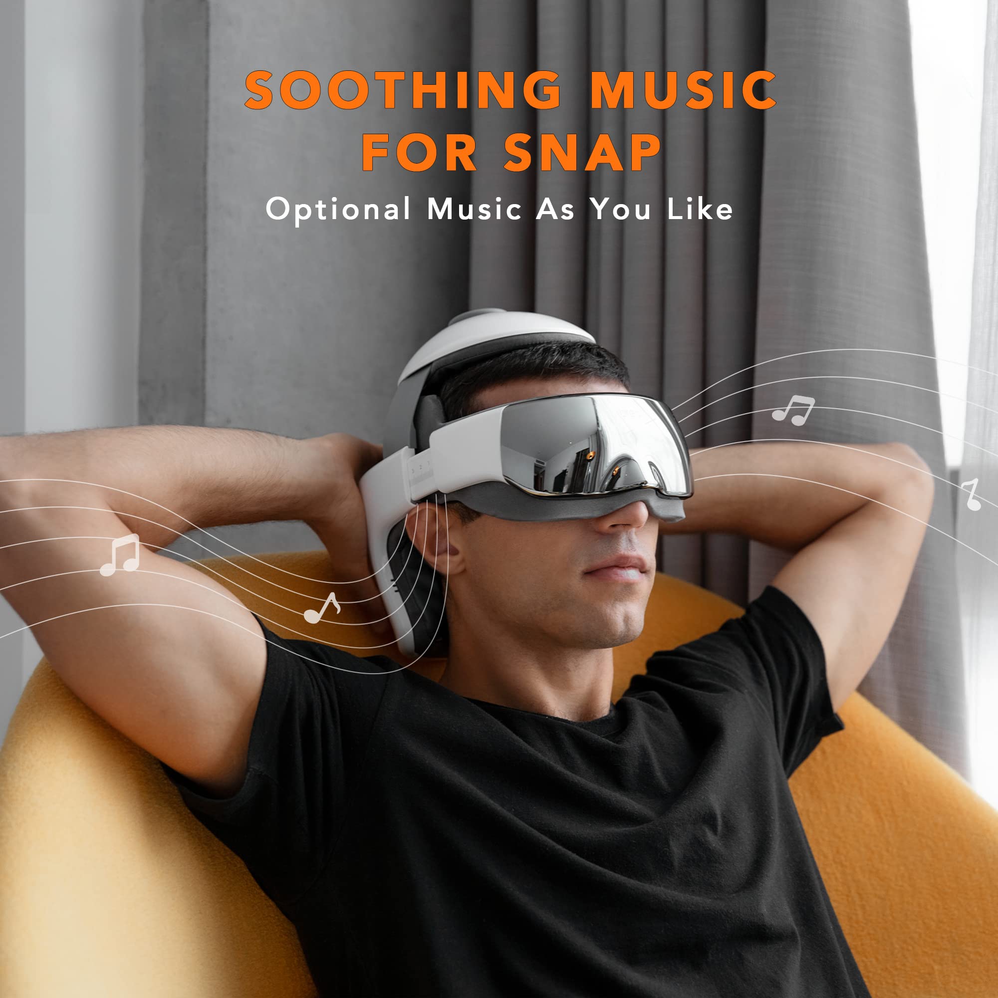 Breo iDream3 Rechargeable Head Massager with Scalp Massage & Remote Control - Relaxing Head and Neck Massager for Stress Relief, Tension Headaches - Perfect for Home, Office & Travel Use