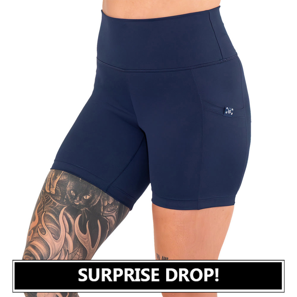 Men's Casual Navy Blue Shorts - Comfortable Everyday Wear for Summer, Gym, and Outdoor Activities