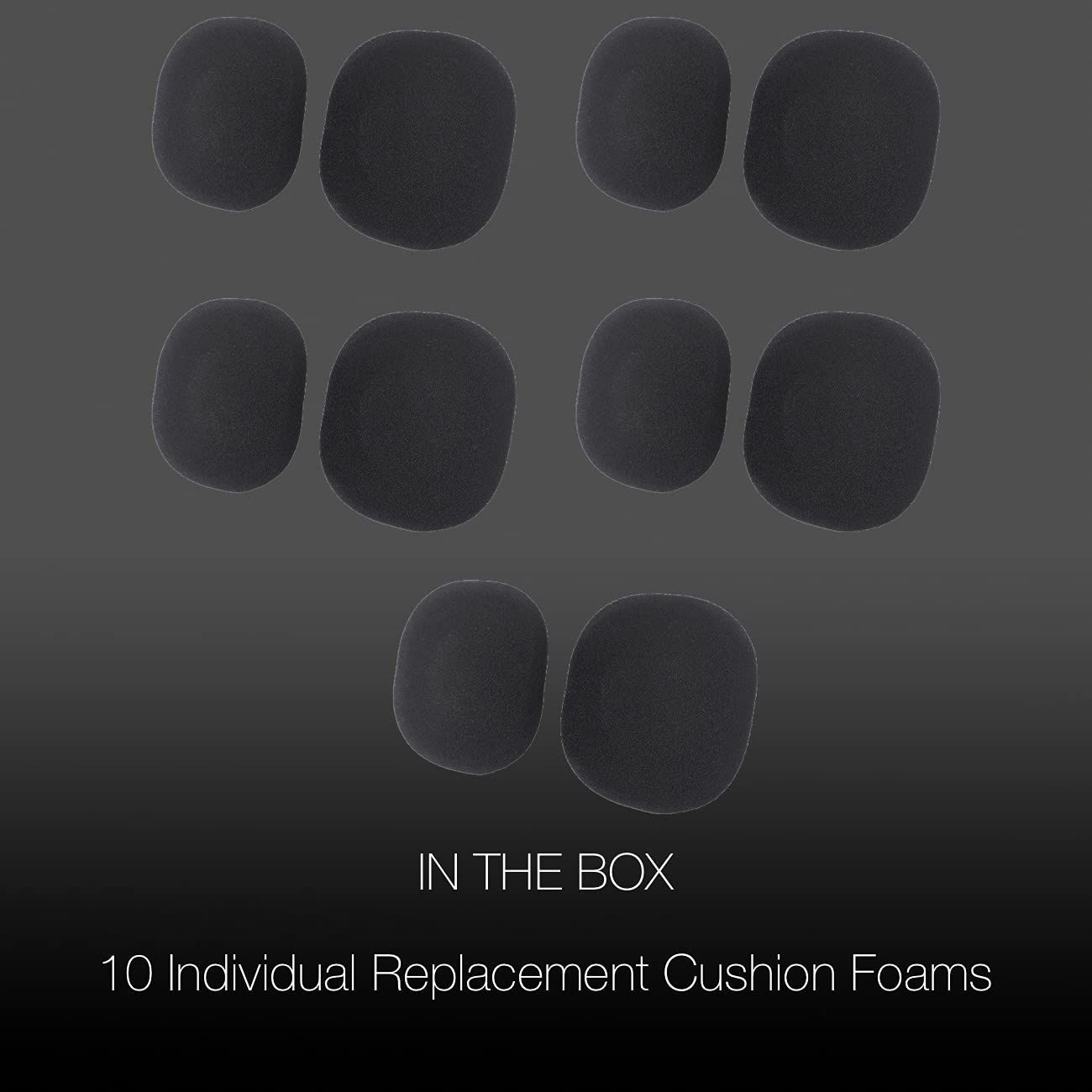 Blue Parrott B350-XT Bluetooth Headset Replacement Foam Earpad Cushions (1st Gen B350-XT #203475) - 10pc Comfort Kit by Global Teck - Perfect for Long Calls, Trucking & Office Use