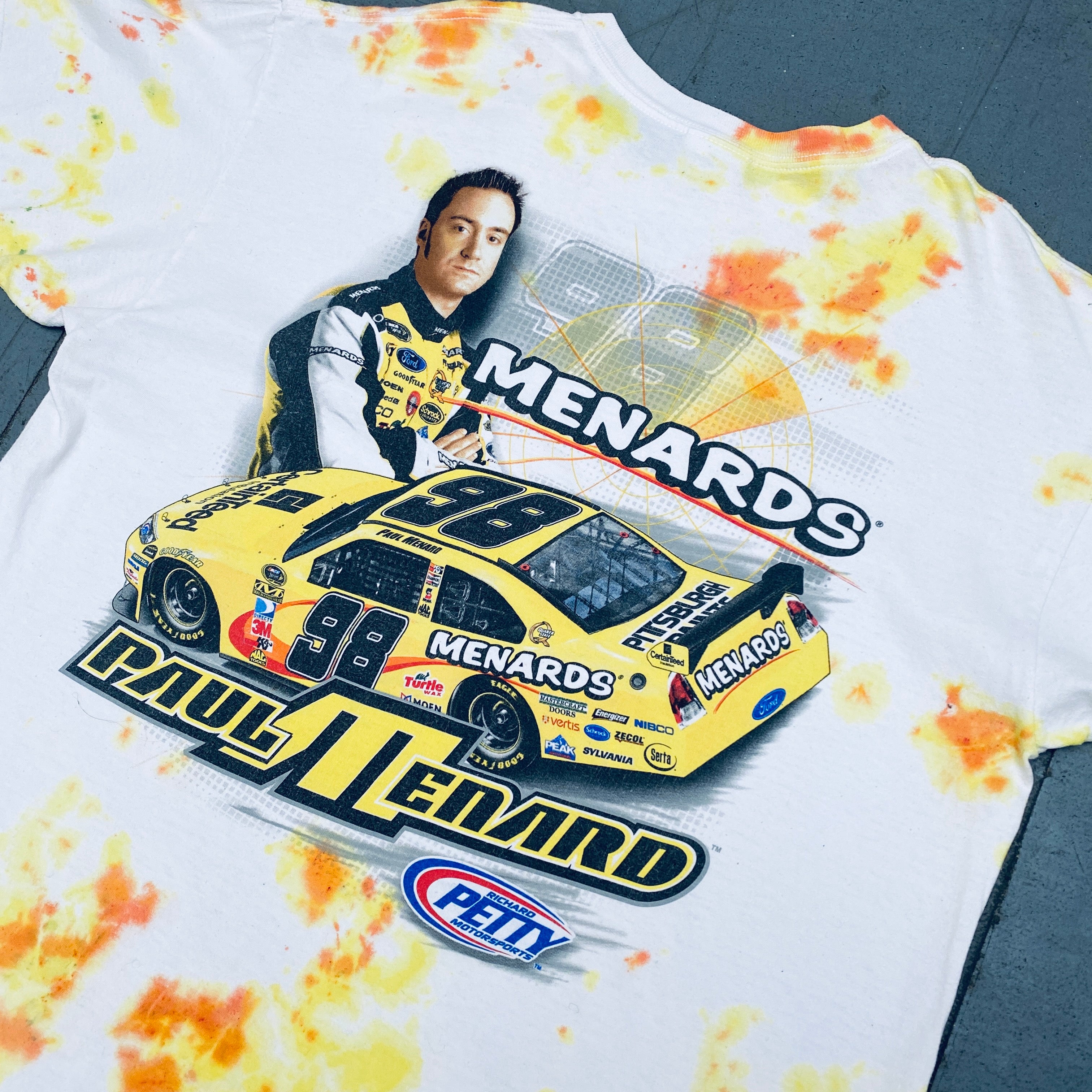 Paul Menard Tie Dye NASCAR Chase Authentics T-Shirt - XL Size | Official Licensed Merchandise for Racing Fans & Collectors | Perfect for Race Day, Tailgating & NASCAR Events