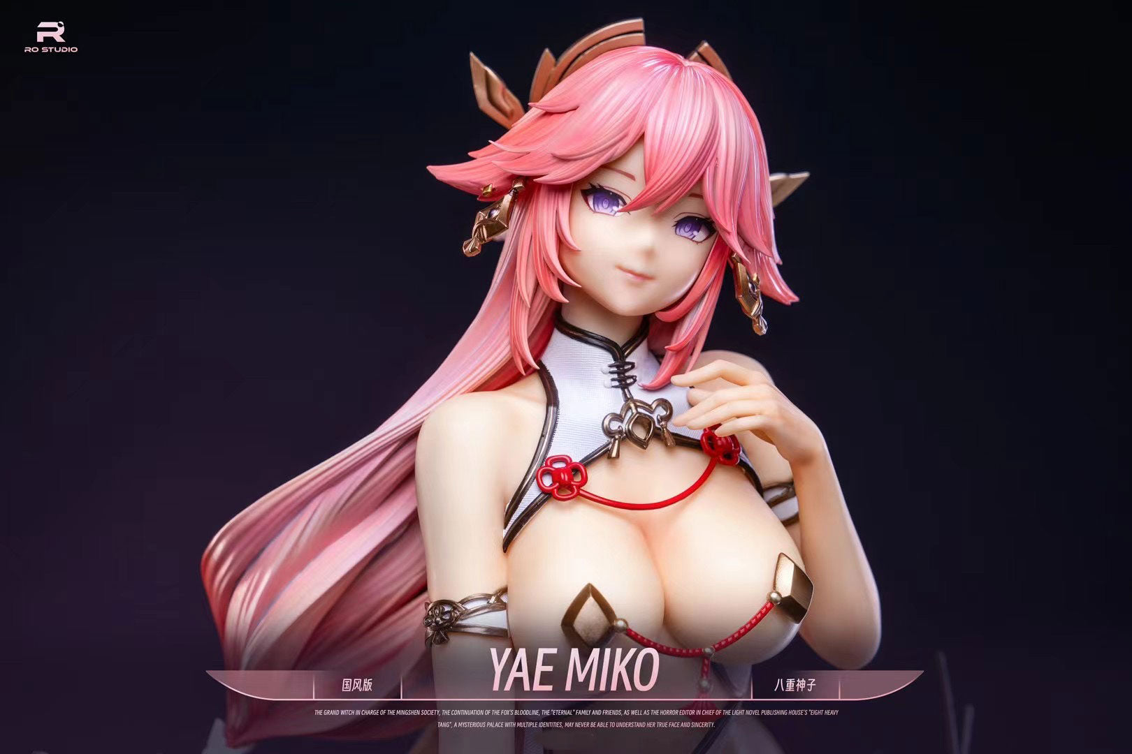 RO Studio Yae Miko | Genshin Impact Character Figure | Premium Anime Collectible for Fans & Gamers | Perfect for Display, Cosplay Inspiration & Gaming Room Decor
