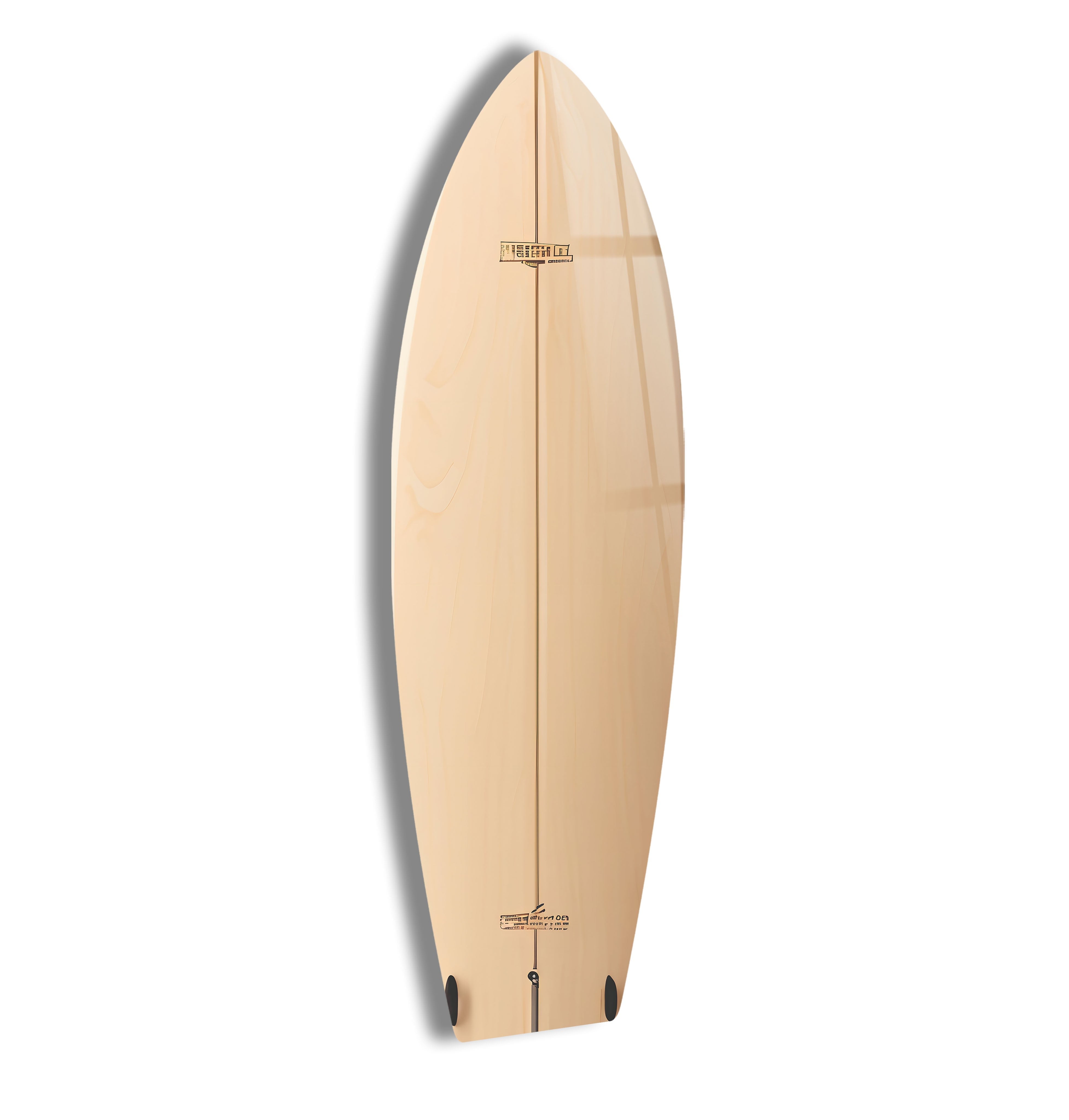 Abstract Beige Surfboard Wall Art - Coastal Decor for Beach House, Living Room & Bedroom - Handmade Wooden Surfboard Wall Hanging for Boho, Nautical & Coastal Theme Rooms