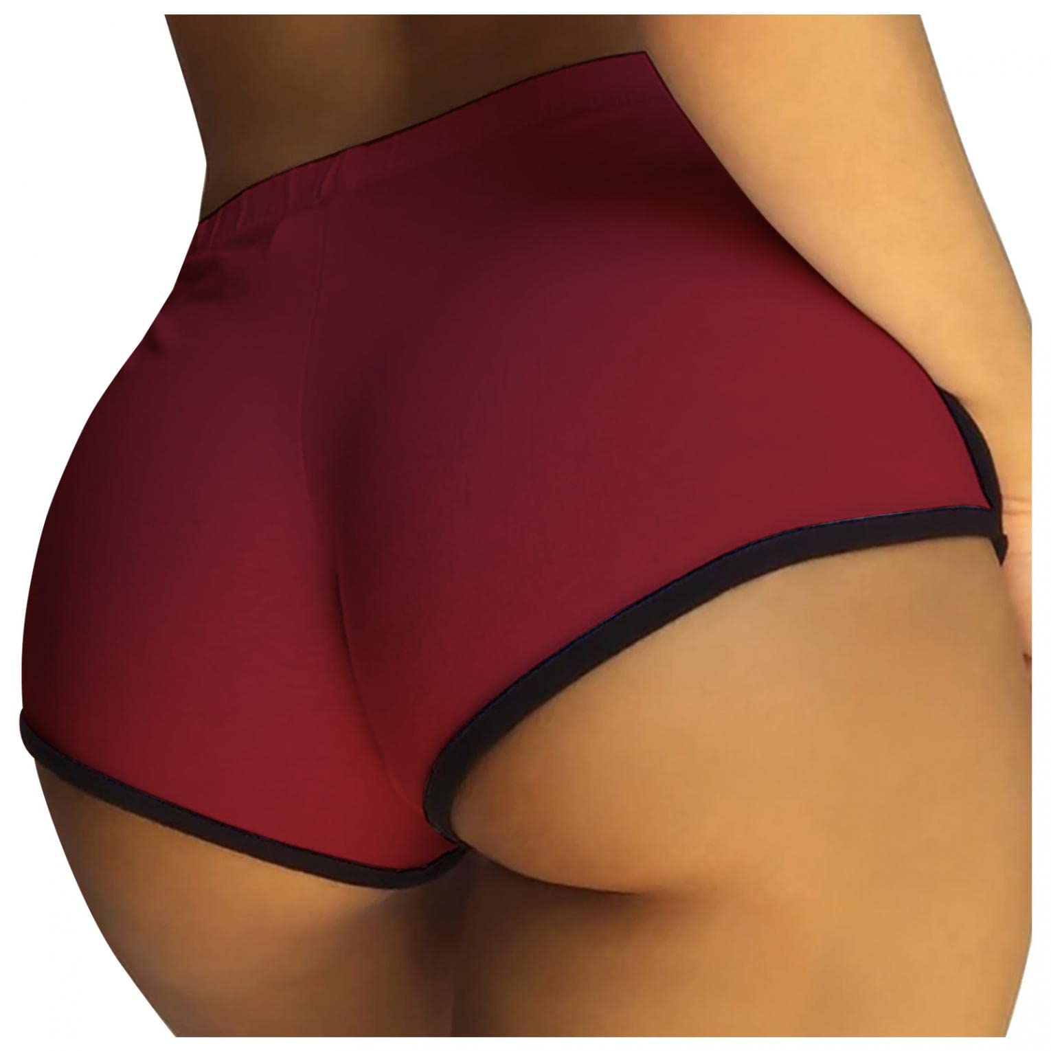 Handyulong Women's Plus Size Summer Shorts - Butt Lifting Workout Shorts with Ruched Scrunch & Tummy Control - Perfect for Gym, Yoga, Running & Casual Wear