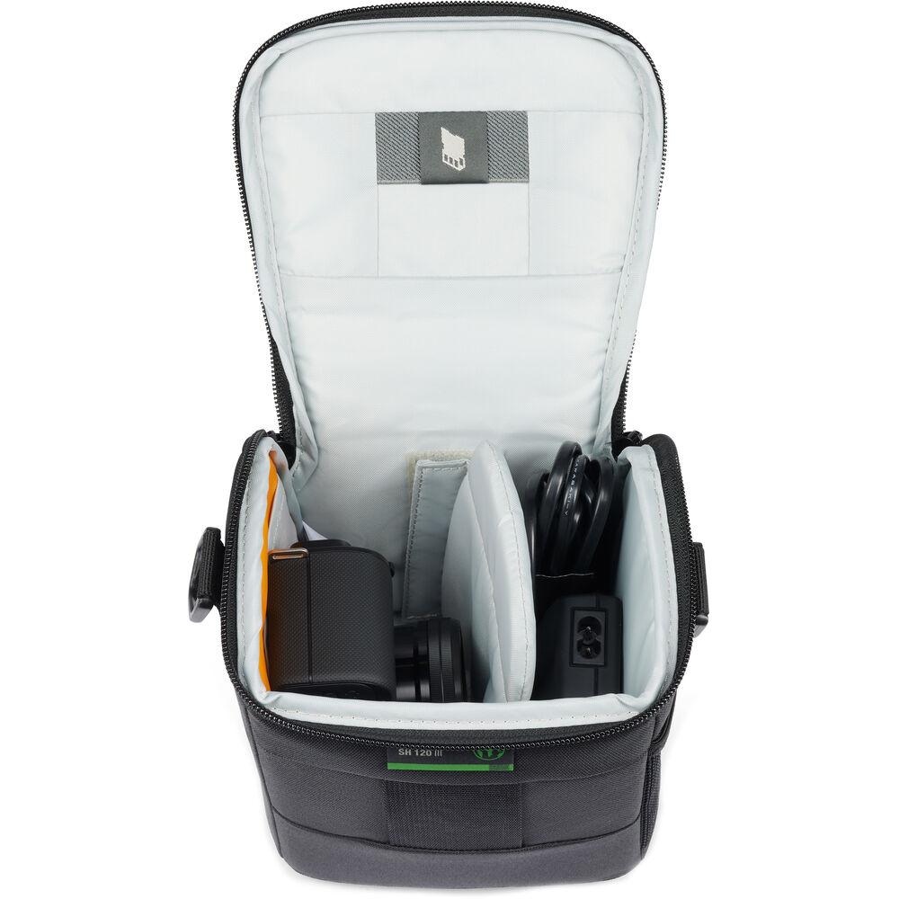 Lowepro Adventura SH 120 III DSLR Camera Shoulder Bag - Compact & Lightweight (Black) - Perfect for Travel, Hiking & Everyday Photography