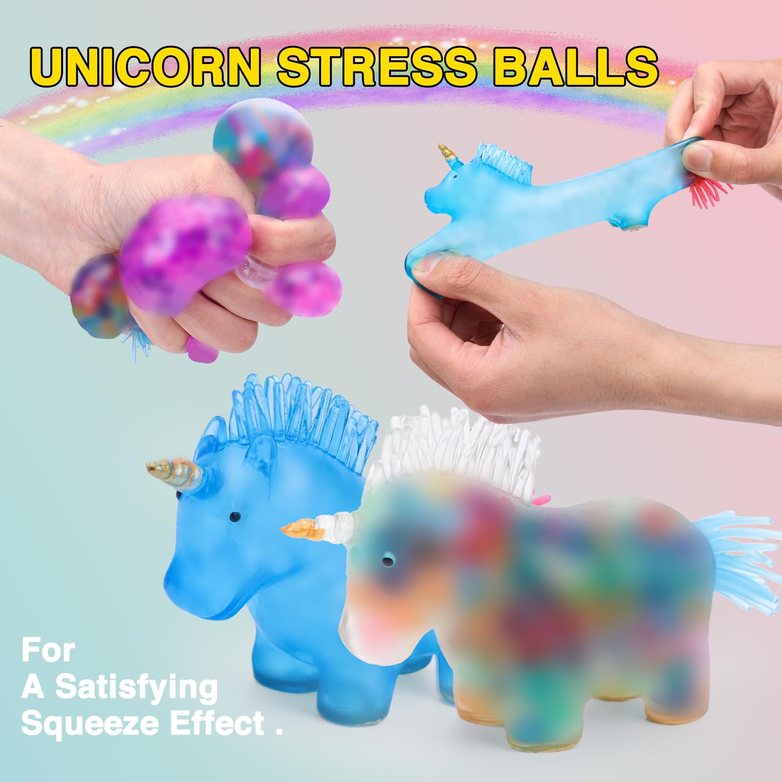 20 Pack Stress Relief Squishy Balls Set - Fidget Toys for Adults & Kids with Autism, ADHD, Hyperactivity | Anxiety Relief, Sensory Therapy, Office & Classroom Stress Relief