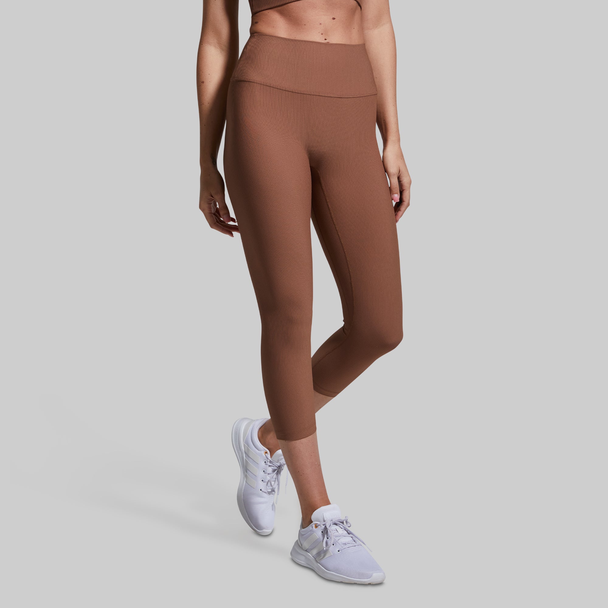 All or Nothing Capri Pants in Carob Brown - Stylish & Comfortable for Yoga, Workouts & Casual Wear