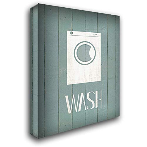 Jo Moulton 28x35 Large Gallery Wrapped Canvas Art Print - 'Wash House Wash' Modern Wall Decor for Living Room, Bedroom & Office