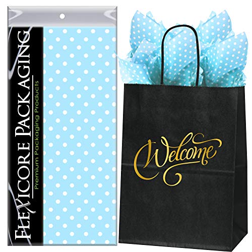 Light Blue Polka Dots