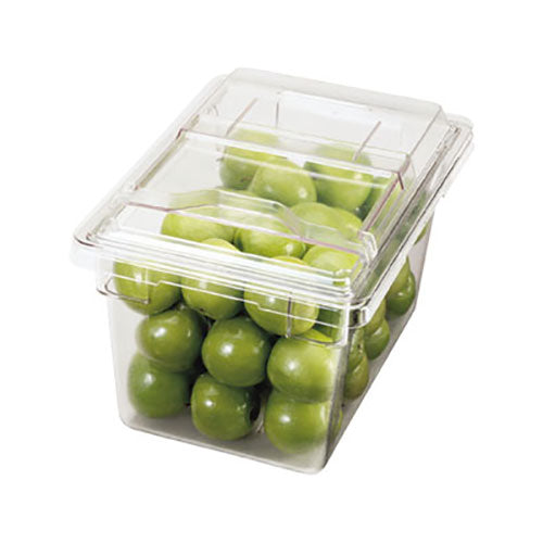 Cambro 1218SCCW135 Clear Sliding Lid Food Storage Container - 12 x 18 Inches - Airtight Kitchen Organization for Restaurants, Catering & Home Meal Prep