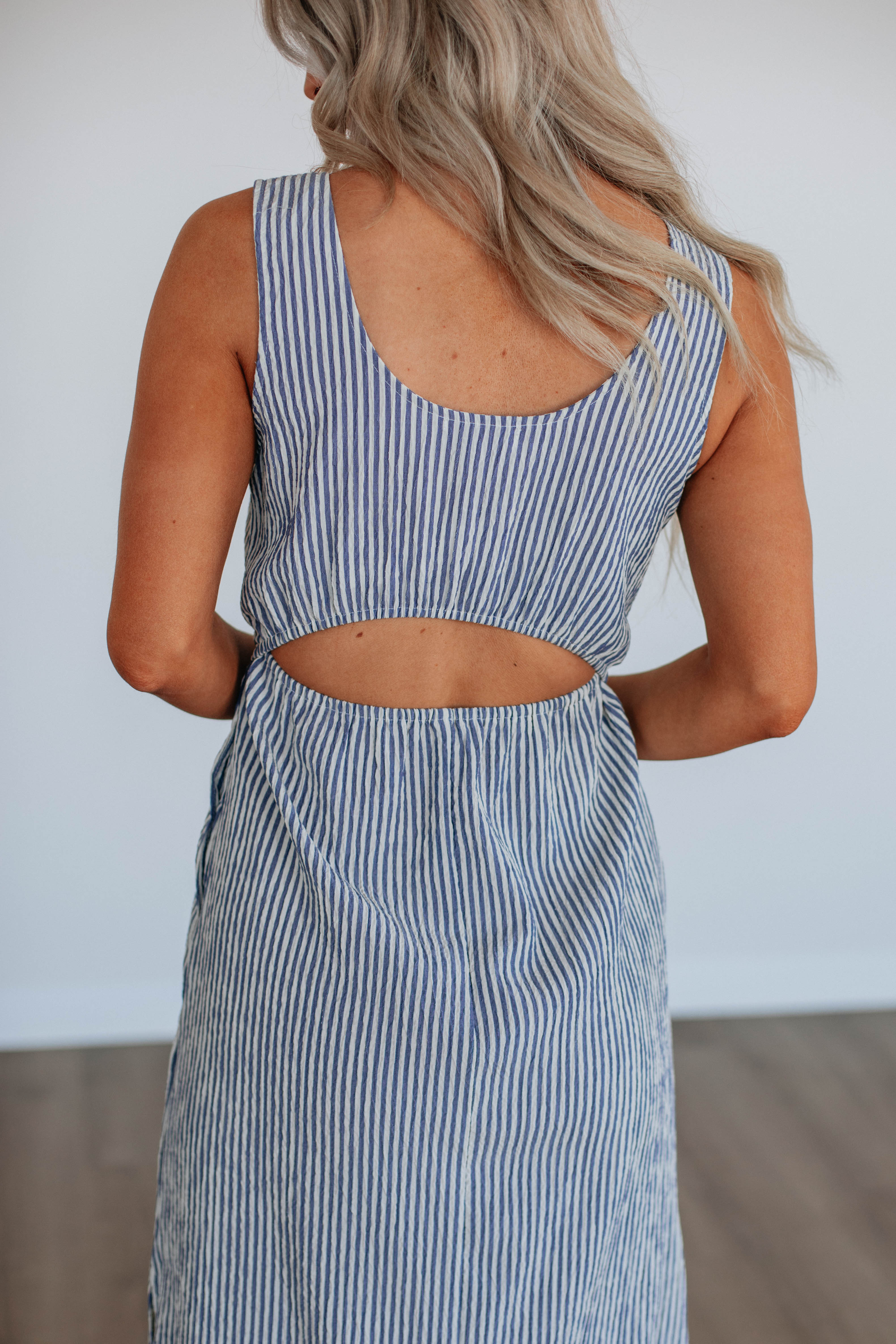 Ayah Striped Dress for Women - Flowy Summer Casual Dress with Pockets - Perfect for Beach, Vacation, and Everyday Wear