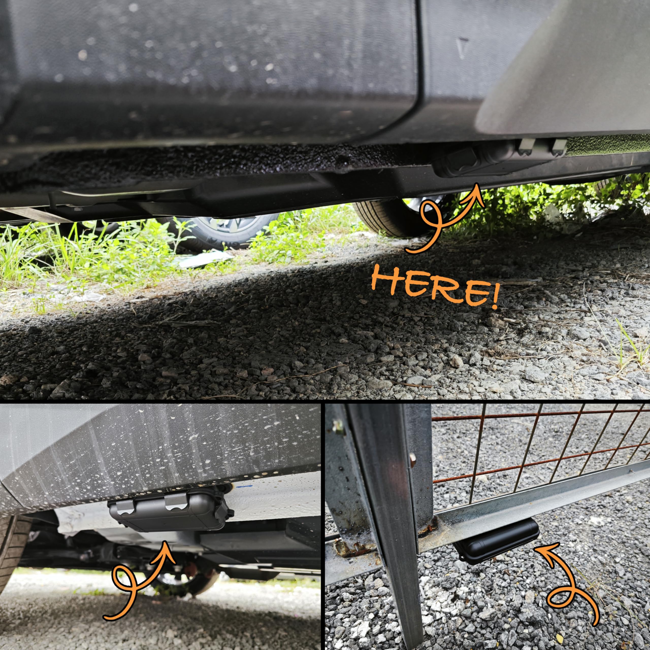 Waterproof Magnetic Key Holder for Car - Under Vehicle Hidden Key Box with Strong Magnet | Splash Resistant Outdoor Key Hider for Spare Keys | Perfect for Emergency Access, Road Trips & Outdoor Adventures