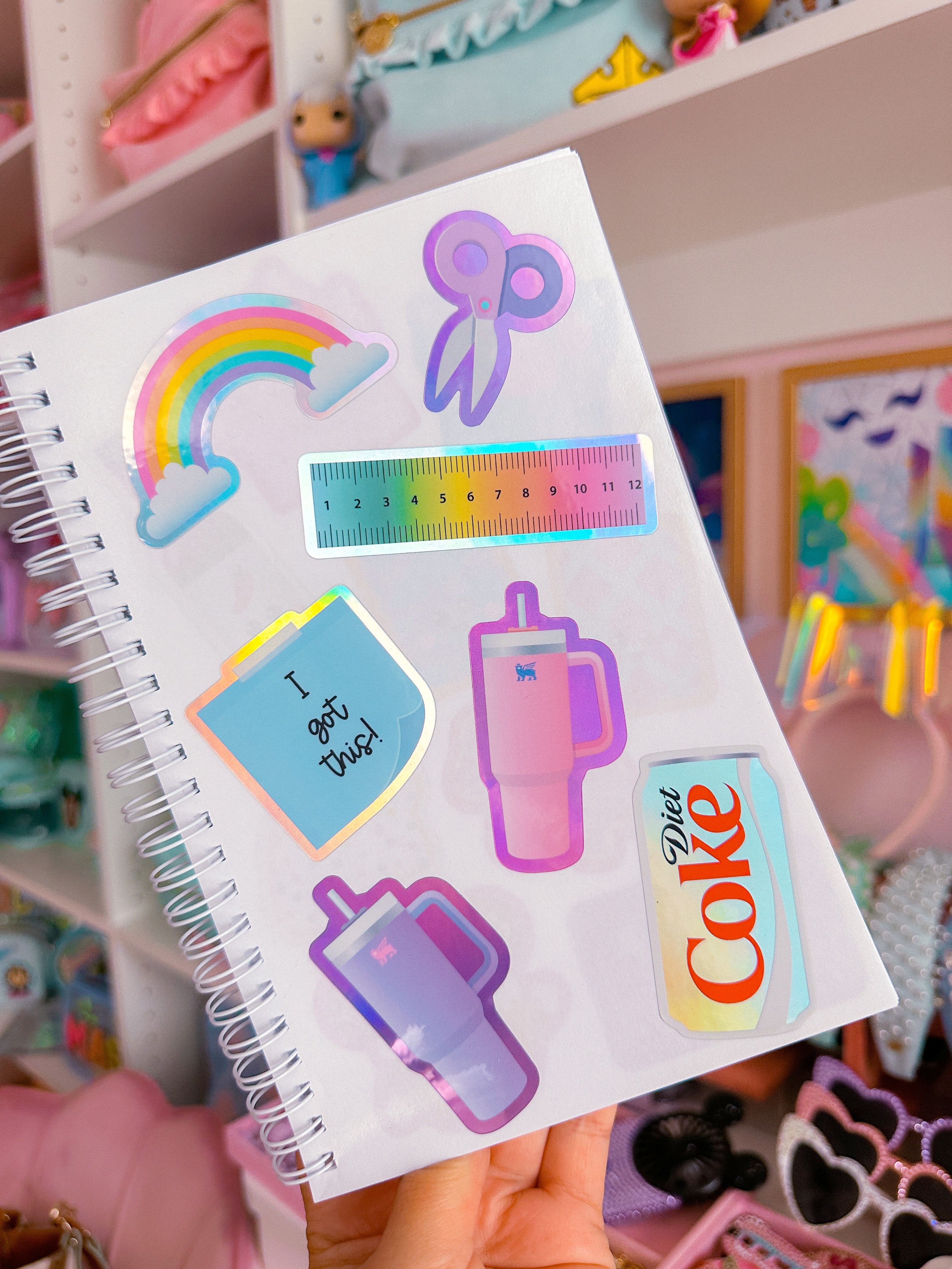 Diet Coke Waterproof Stickers - Durable Vinyl Decals for Laptops, Water Bottles & DIY Crafts - Perfect for Home, Office & School Decor
