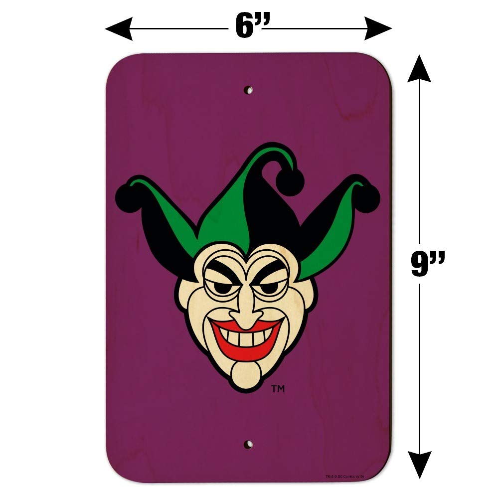 Batman Joker Symbol Wall Decor - DC Comics Superhero Metal Sign for Home, Office, Bar & Man Cave - Perfect for Superhero Fans & Collectors - Great Gift Idea for Batman Lovers