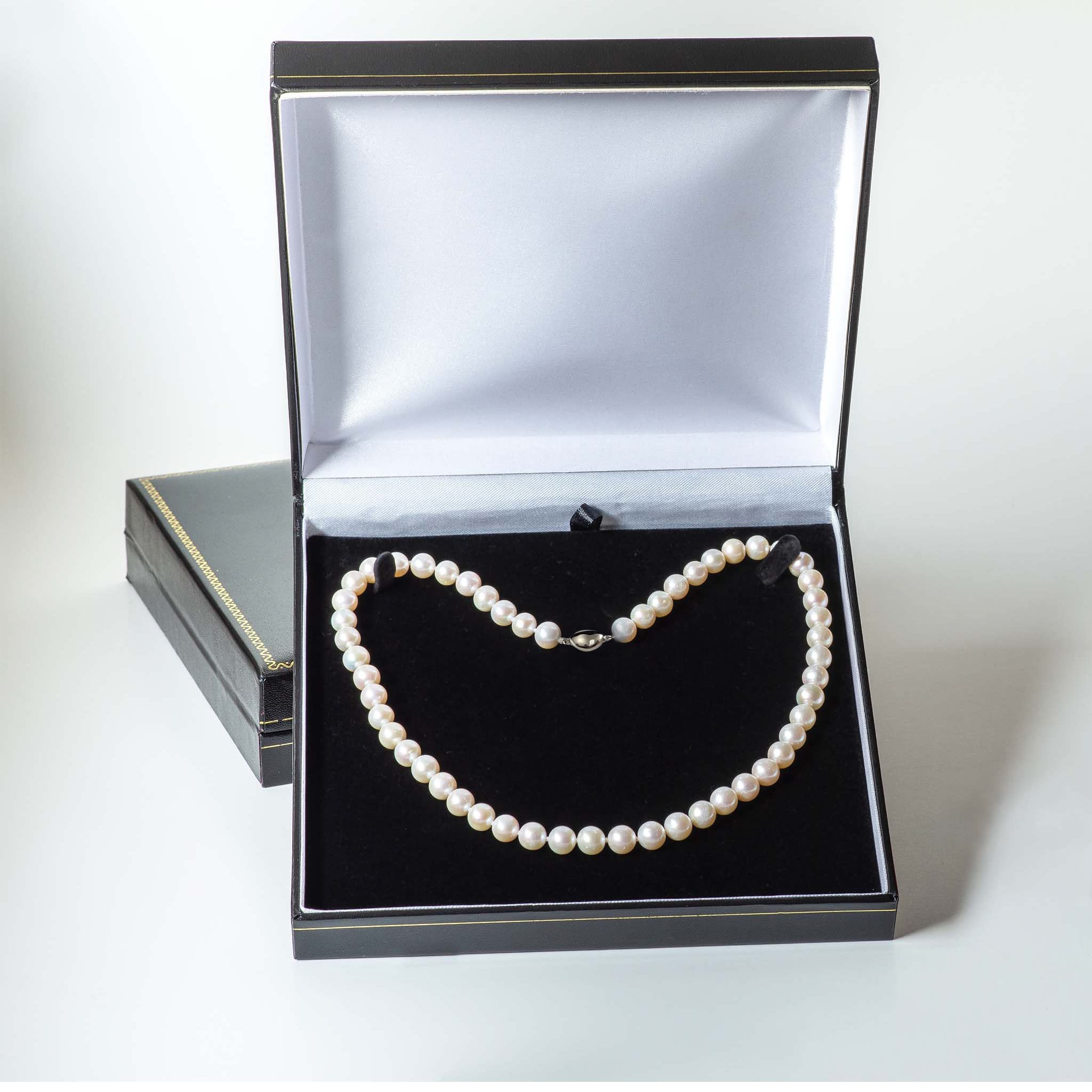 Cultured Freshwater Pearl Necklace - Ivory & White Pearls for Women | Wedding & Formal Jewelry