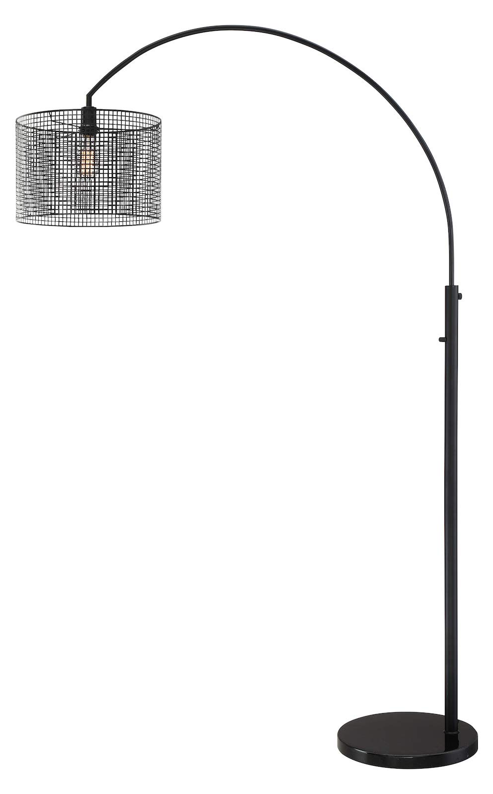 Hamilton Black Floor Lamp - Modern Adjustable Standing Light for Living Room, Bedroom & Office - Perfect for Reading, Working & Ambient Lighting
