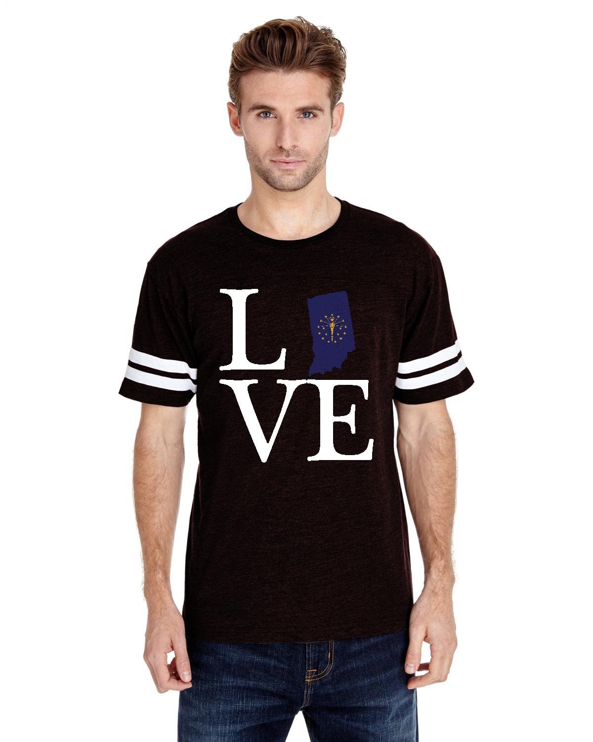 Indiana State Flag Unisex T-Shirt - Comfortable Jersey Fabric for Travelers & Fans - Perfect for Road Trips, Gameday & Patriotic Events