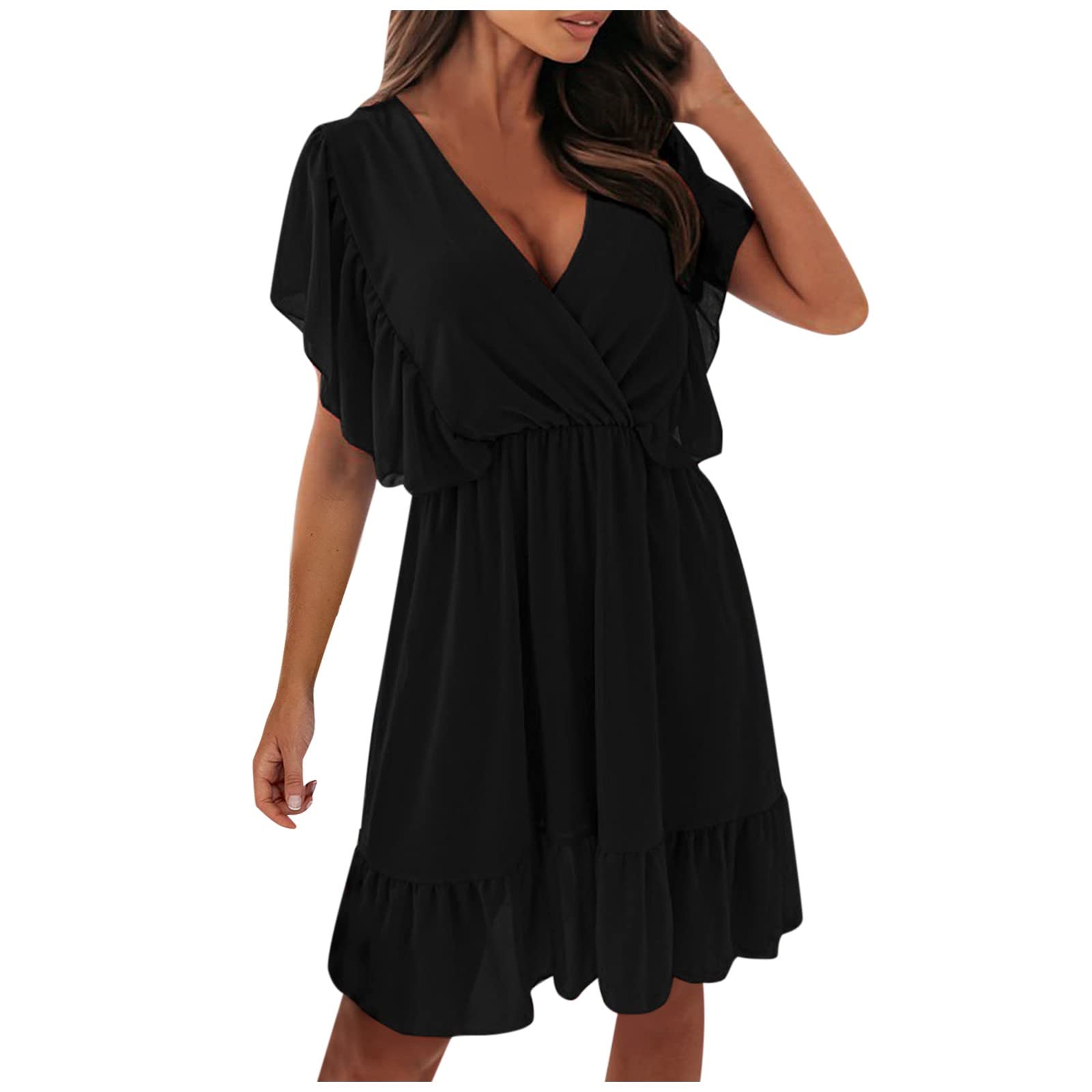 Elegant Women's Sexy Long Sleeve Tulip Wrap Maxi Dress with Front Slit - Perfect for Evening Parties, Date Nights & Special Occasions
