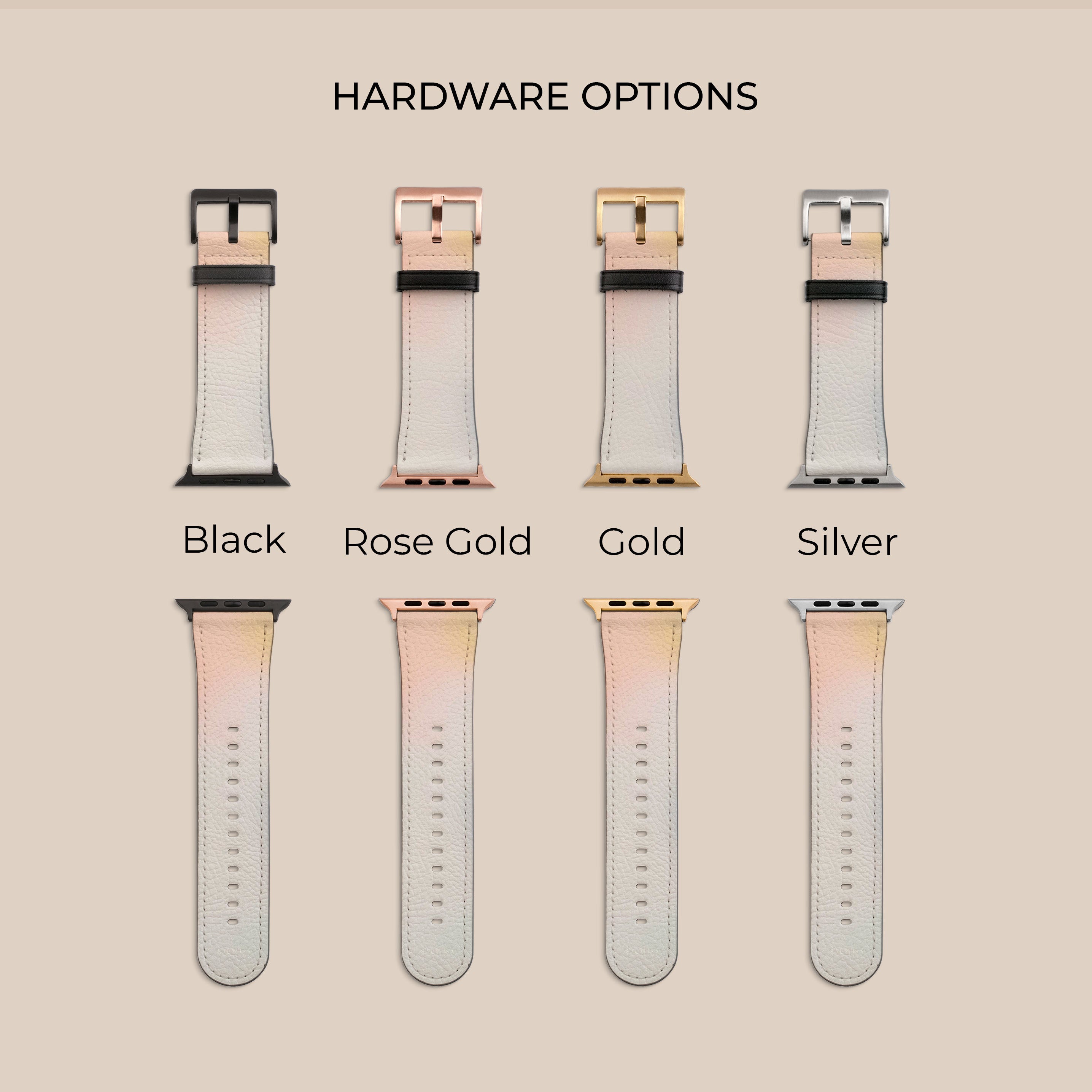 Soft Pastel Apple Watch Band - Stylish & Comfortable Replacement Strap for Women & Men - Perfect for Workouts, Office & Everyday Wear