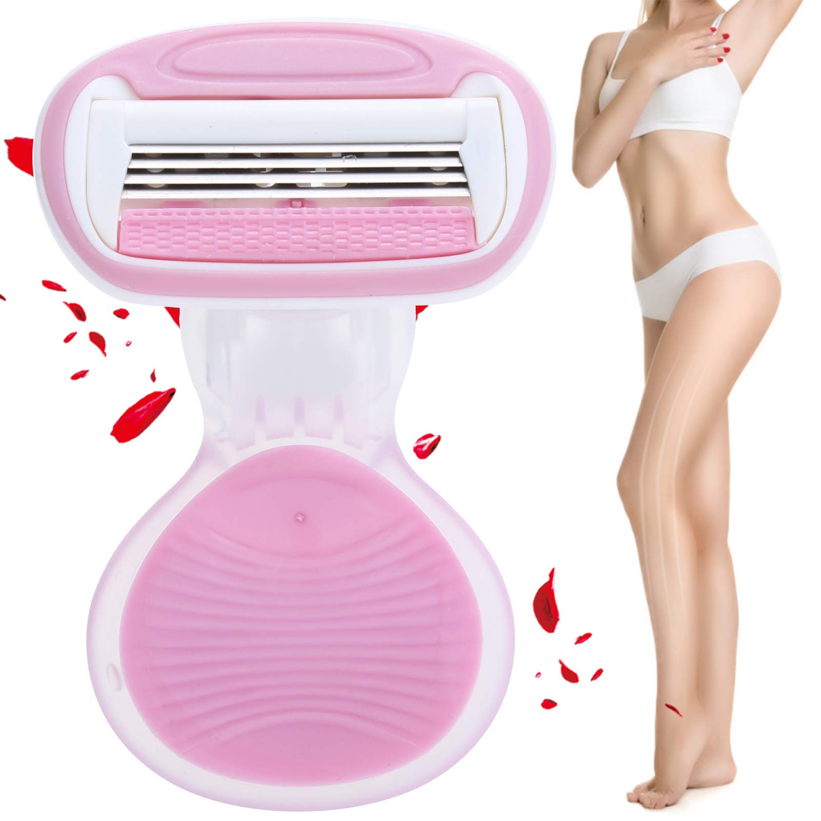Women's Razor with 4 Blades - Extra Smooth Shaving, Flexball Technology & Compact Travel Design - Includes Travel Case - Perfect for Smooth Legs, Underarms & Bikini Line at Home or On The Go