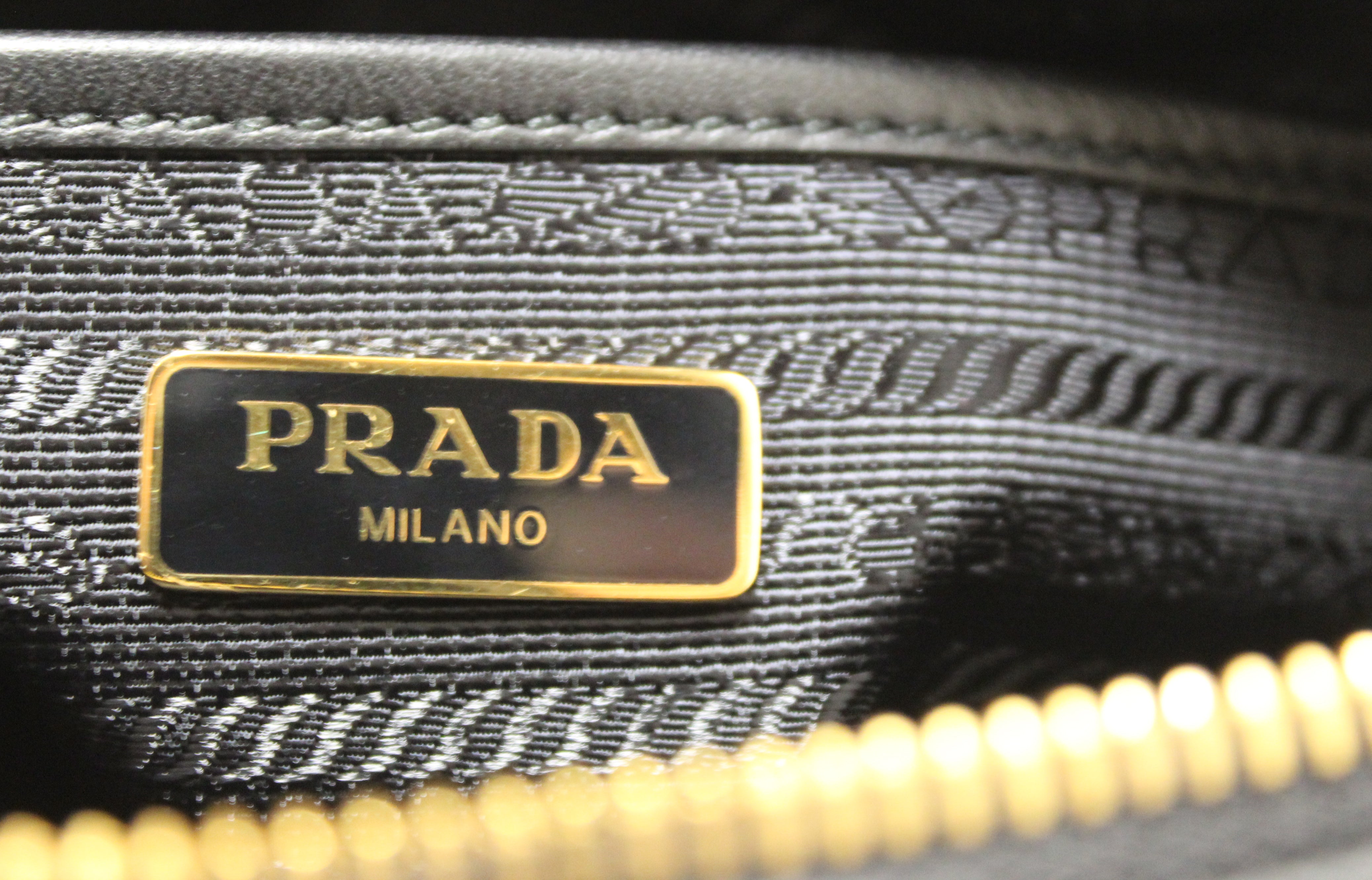 Authentic Prada Black Nappa Leather Gaufre Crossbody Messenger Bag 1BH112 - Luxury Camera Bag for Women, Perfect for Travel, Work & Everyday Use